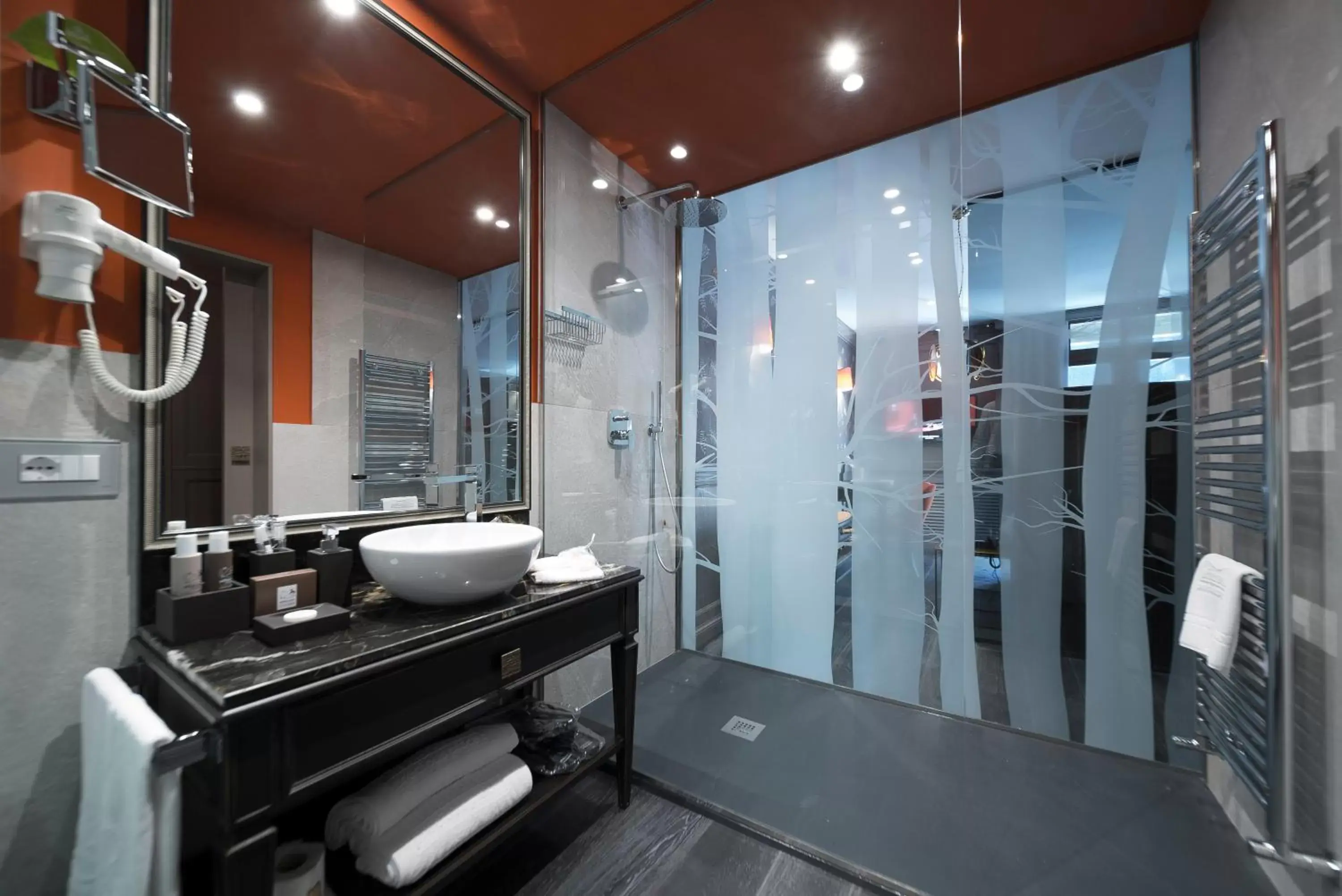 Shower, Bathroom in Hotel Spinale