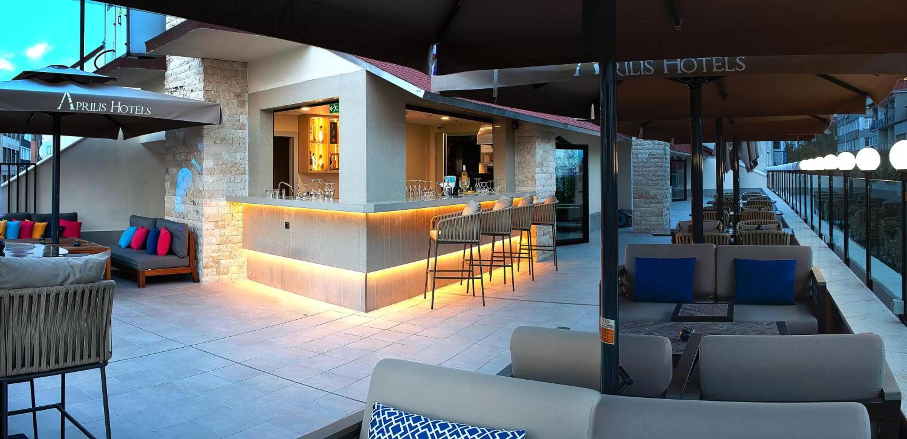 Balcony/Terrace in Aprilis Deluxe Hotel