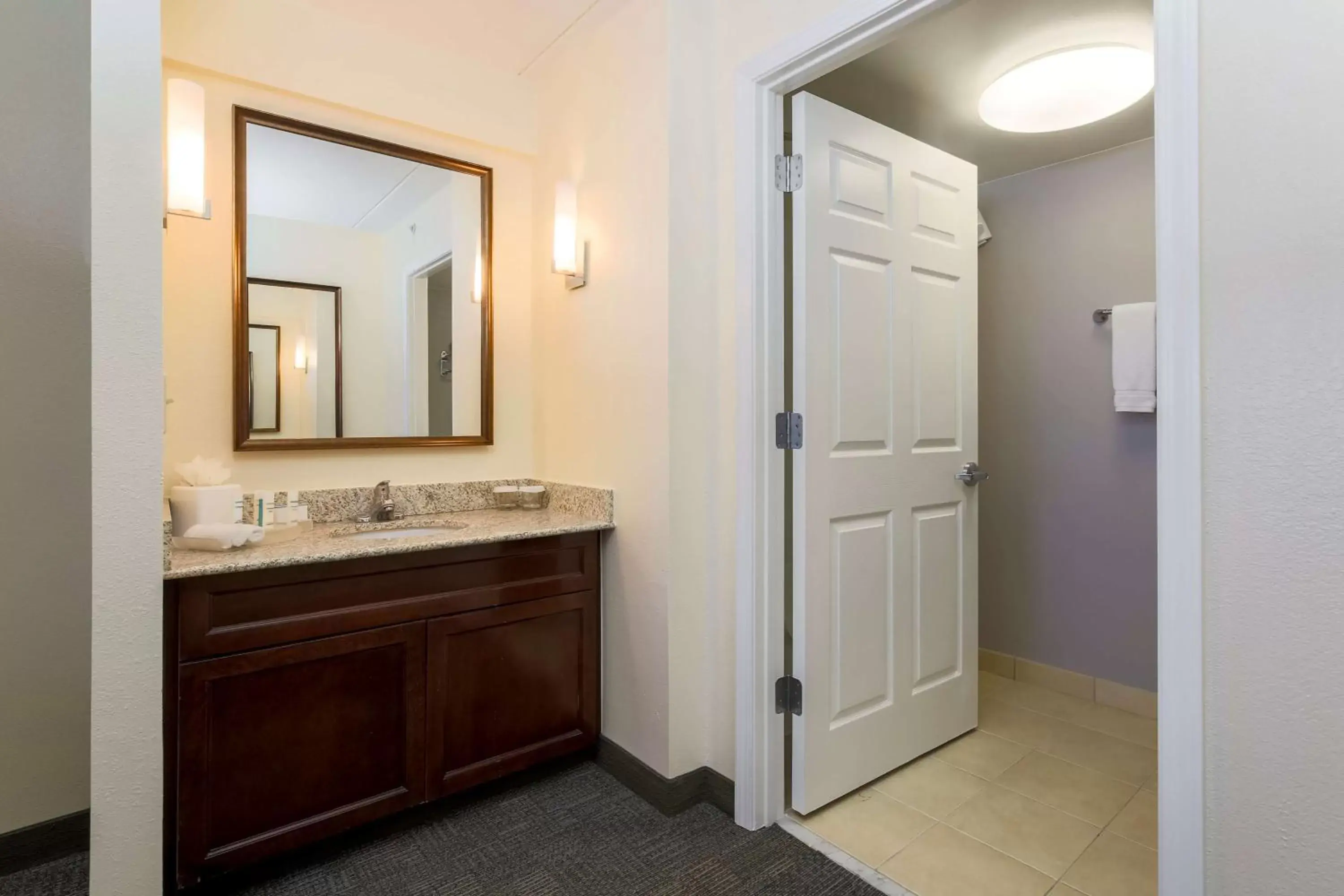 Bathroom in Homewood Suites by Hilton Ft. Worth-North at Fossil Creek