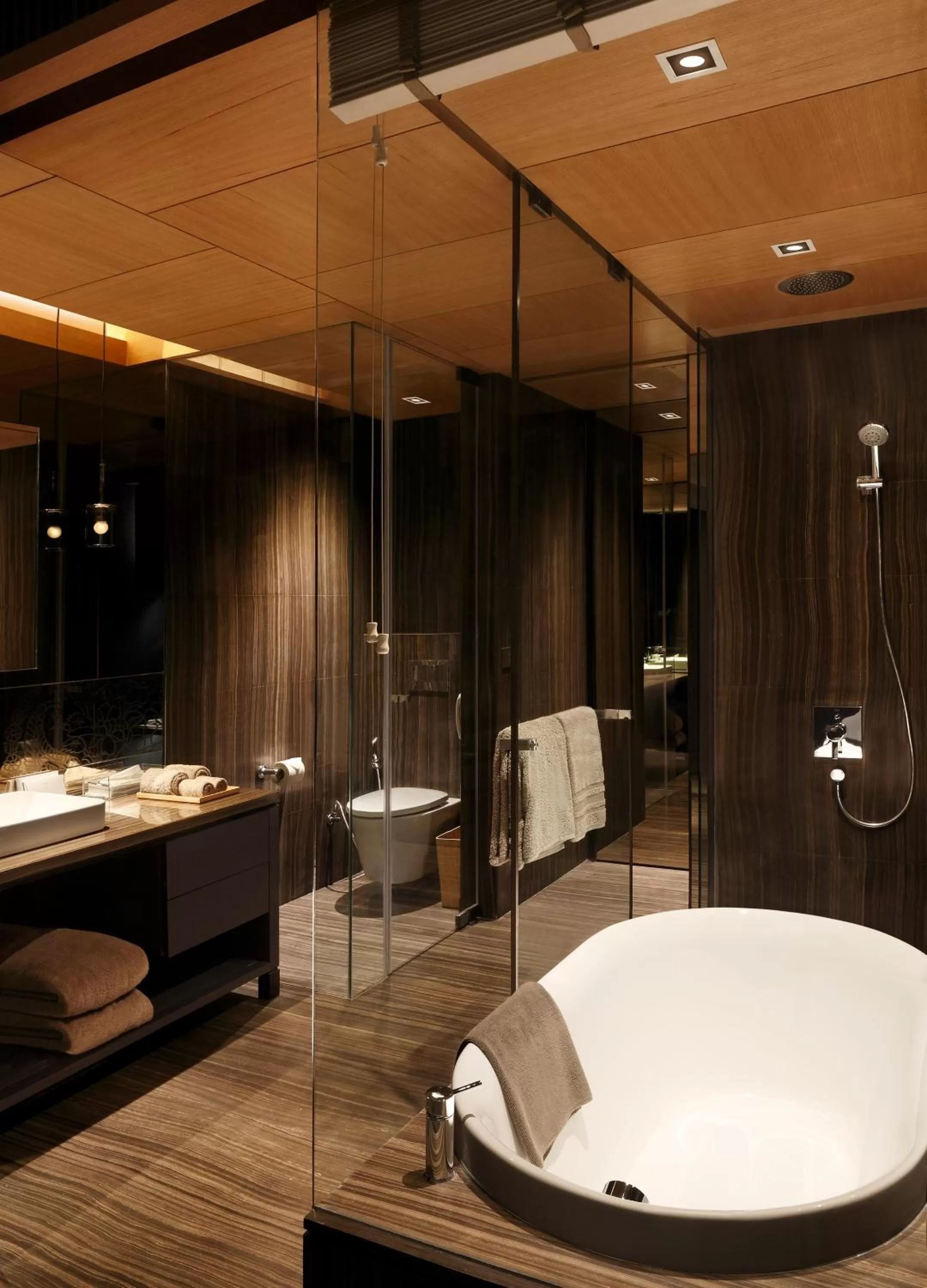 Bathroom in Roseate House New Delhi