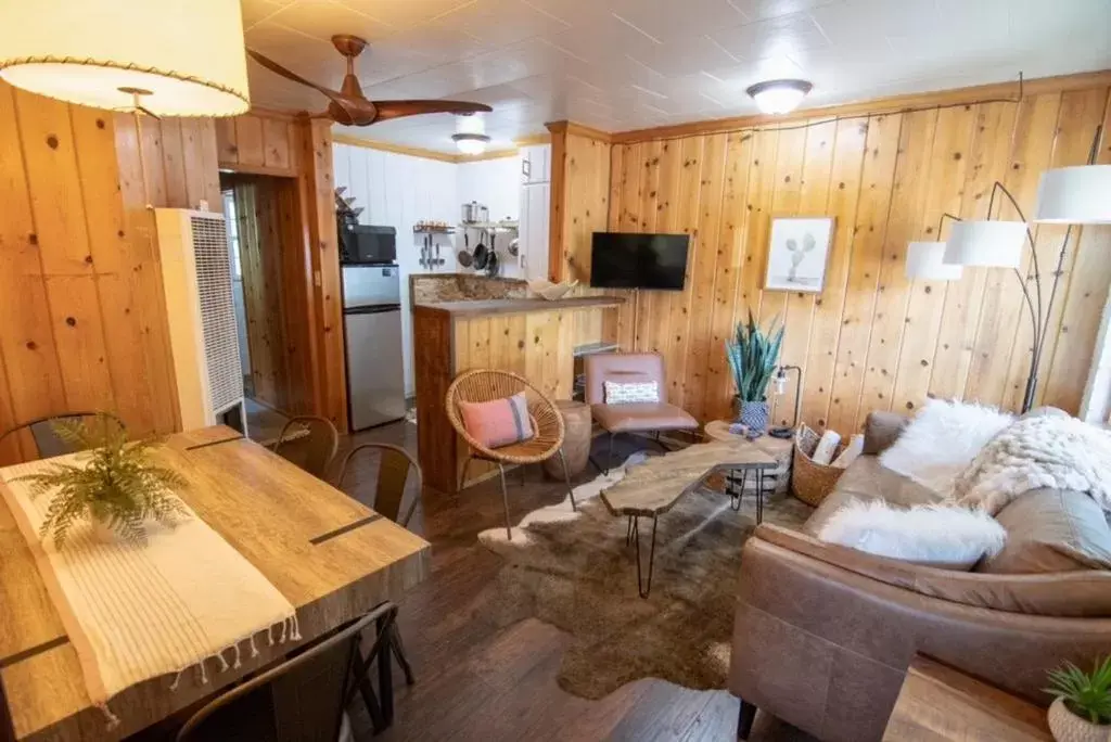 Seating Area in Lake Front Cabins