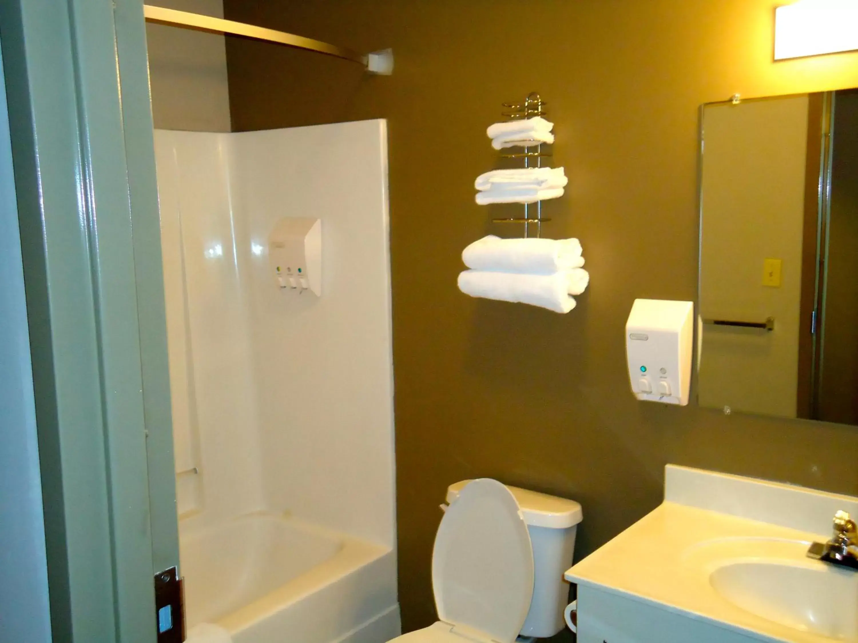 Bathroom in Super 8 by Wyndham Niagara Falls