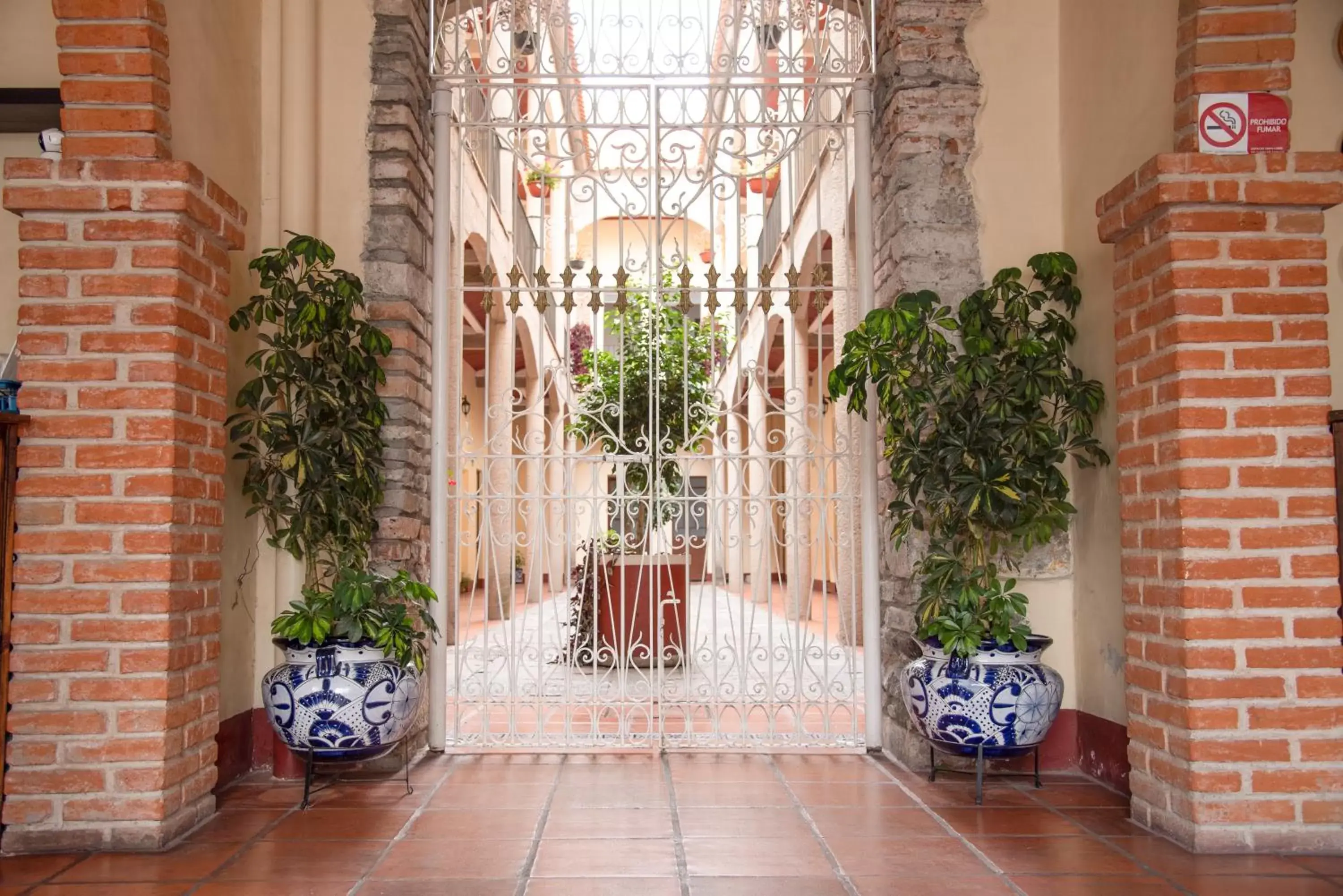 Lobby or reception in Hotel Rincón Poblano