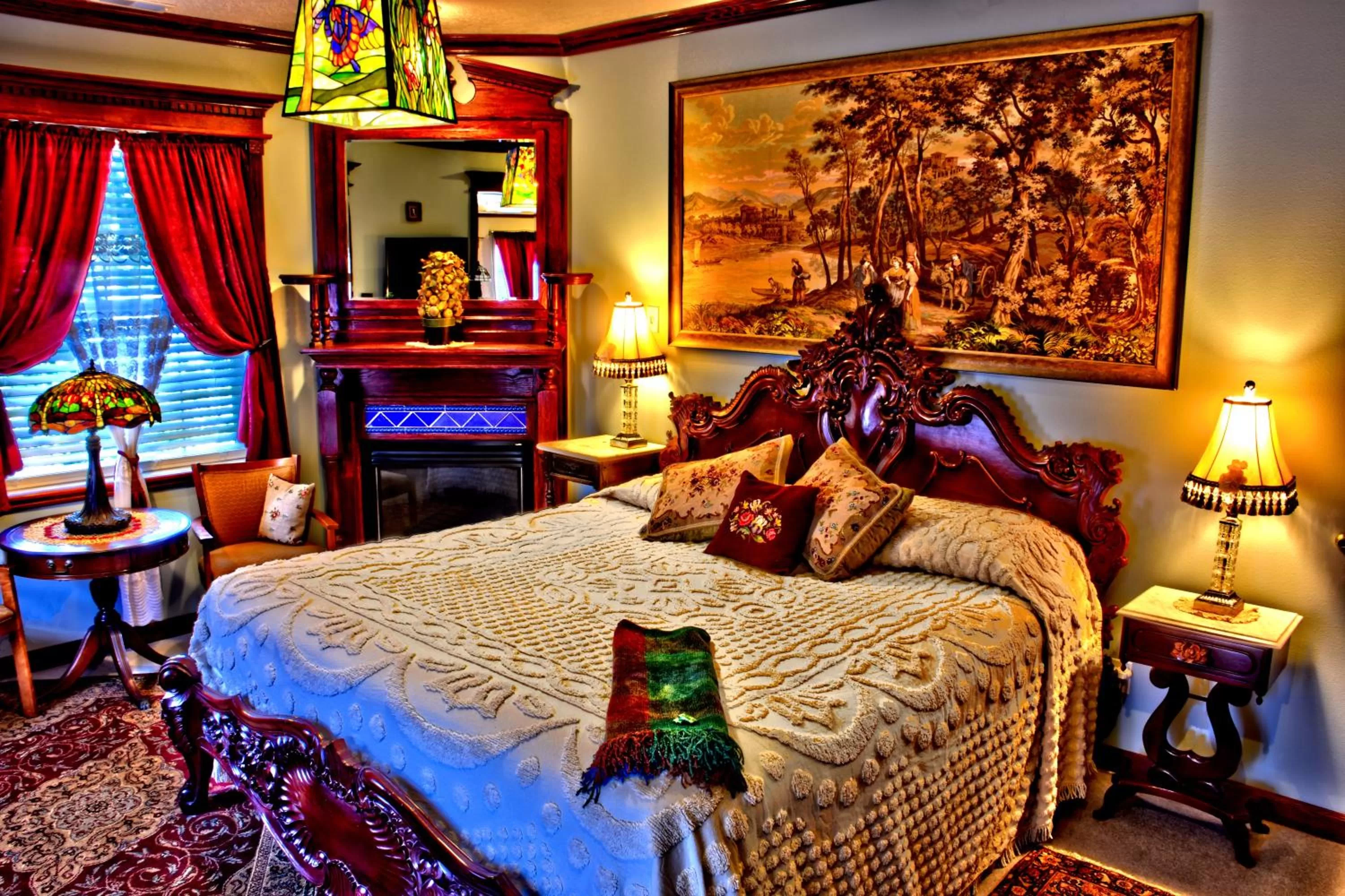 Bed in Big Yellow Inn