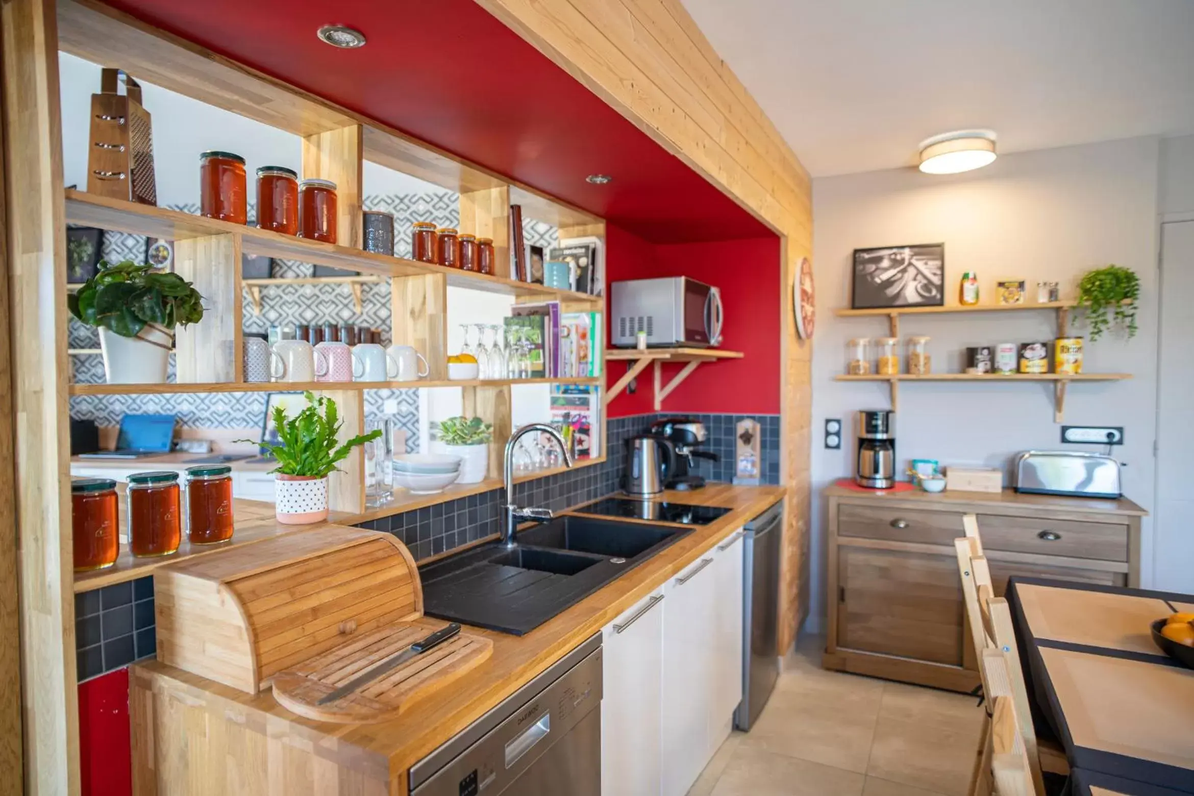 Kitchen or kitchenette in Le jardin des 4 saisons