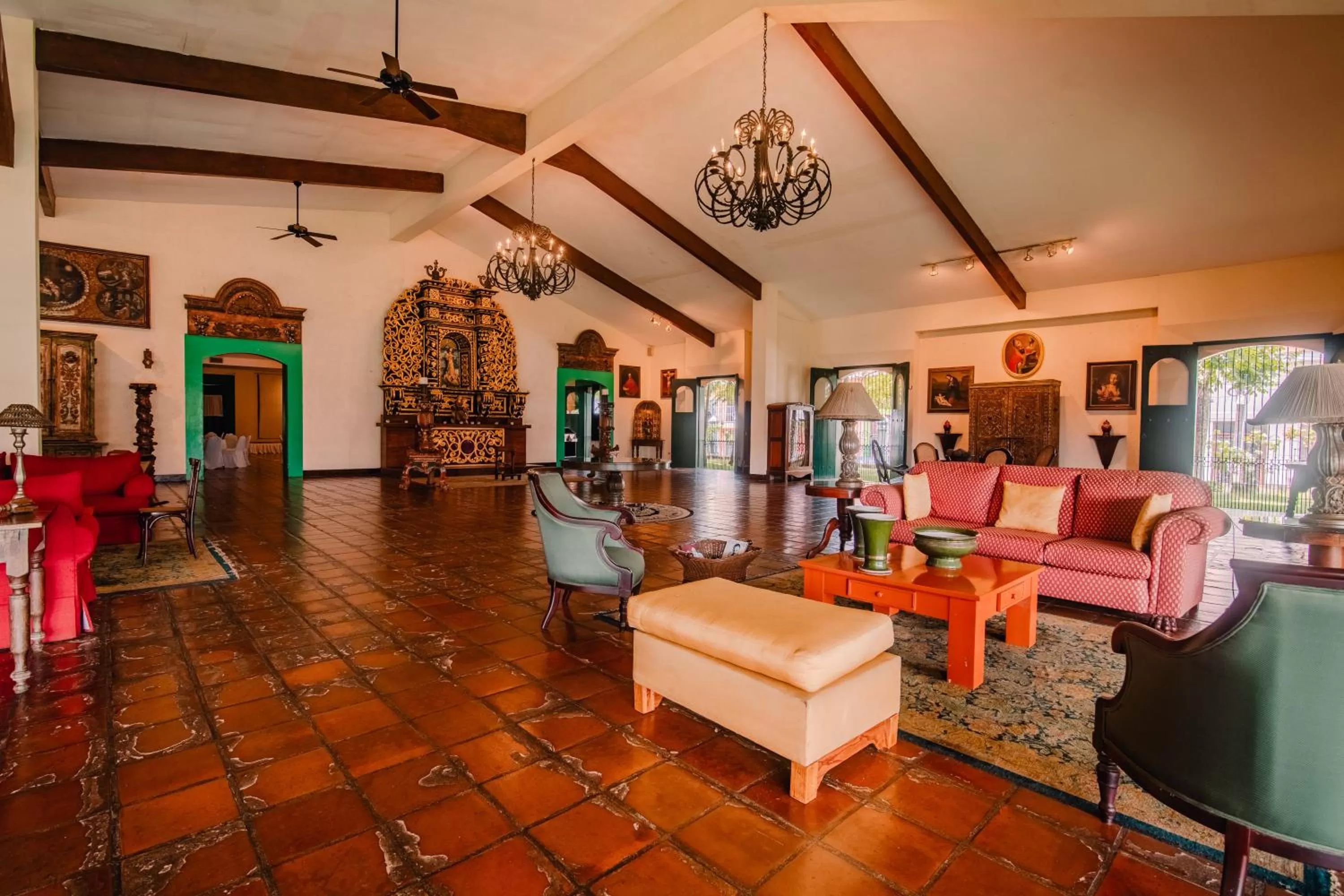 Lobby or reception in Hotel El Convento Leon Nicaragua