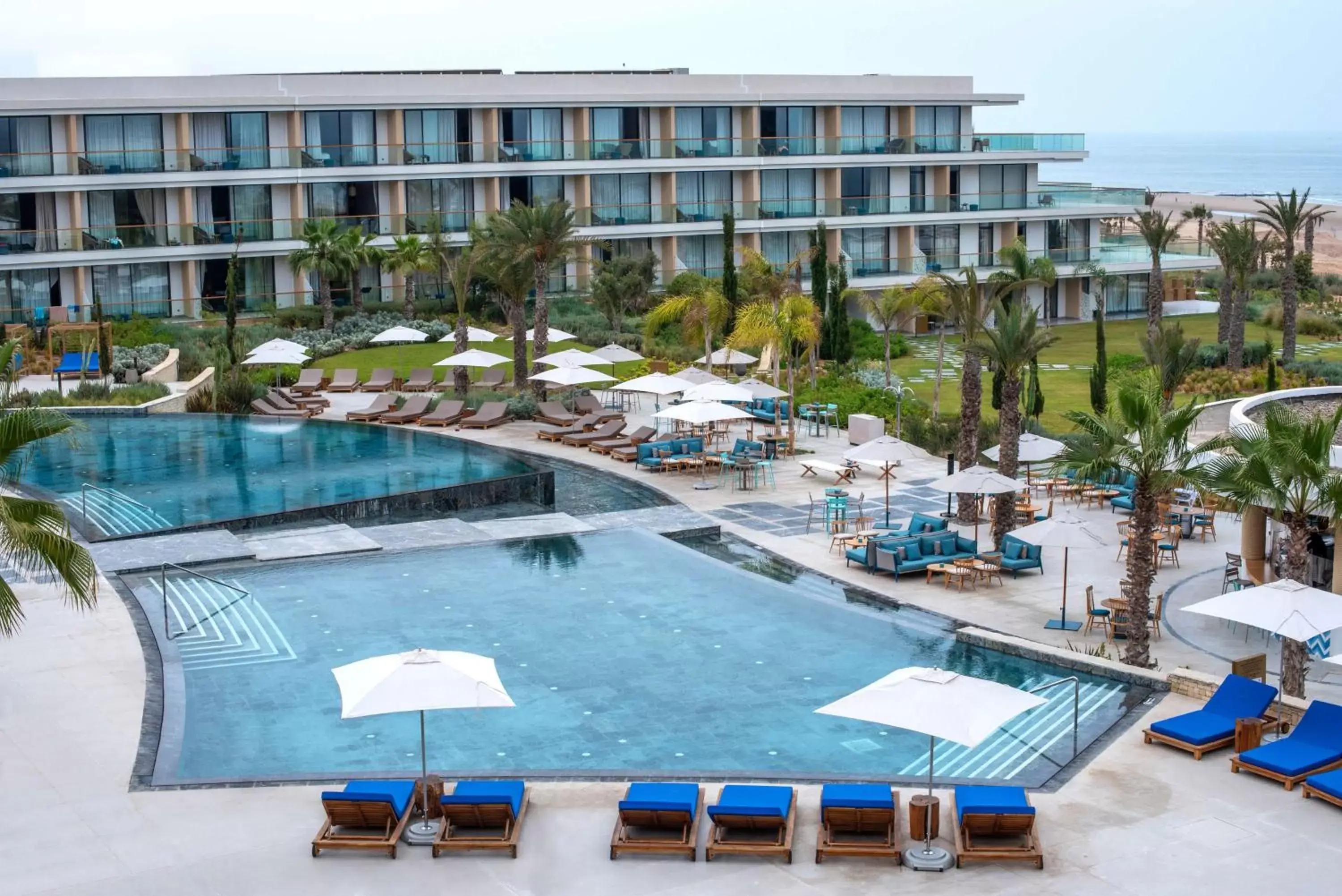 Pool view in Hyatt Regency Taghazout Pool view in Hyatt Regency Taghazout