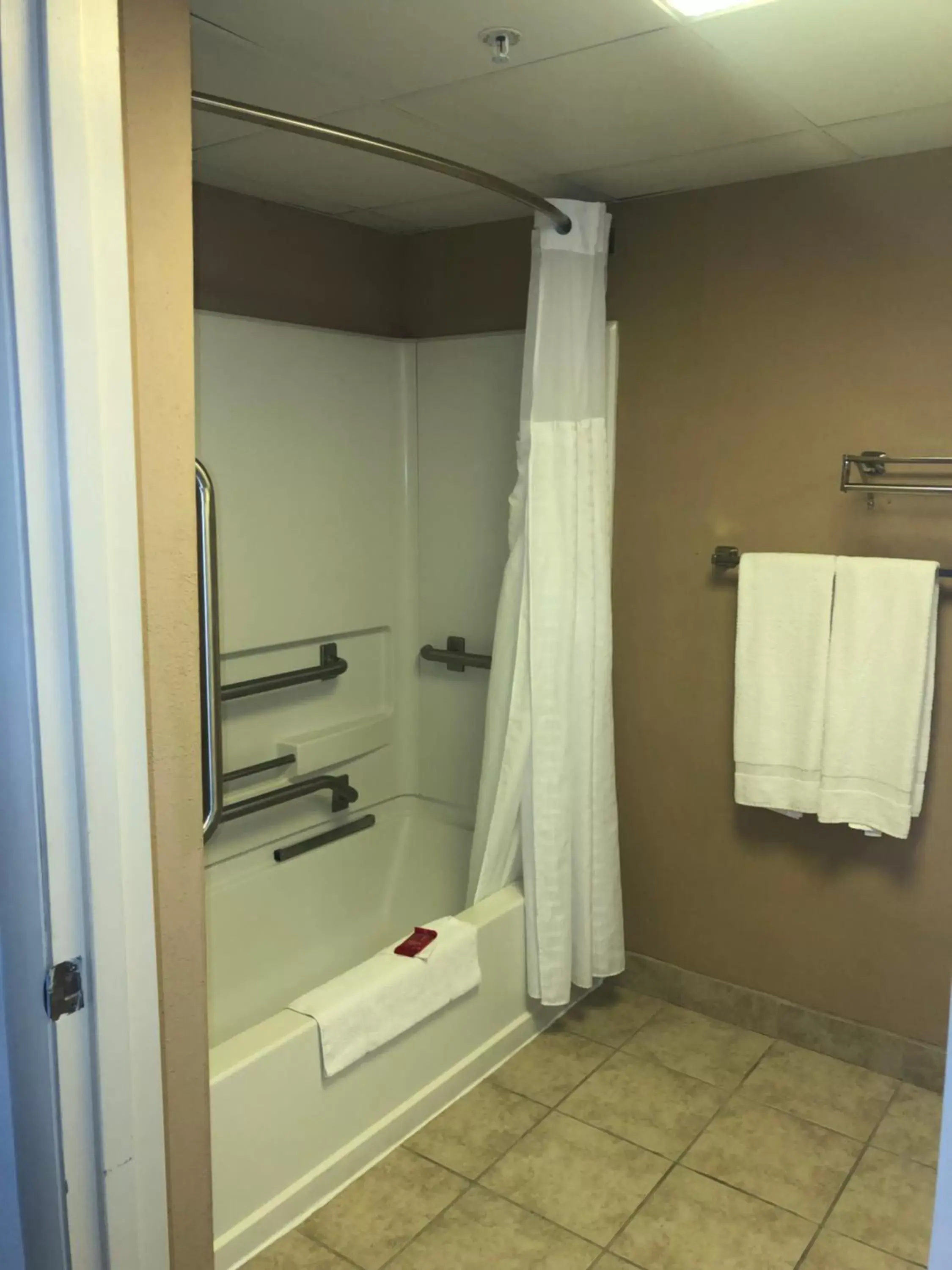 Bathroom in SureStay Plus Hotel by Best Western Roanoke Rapids I-95
