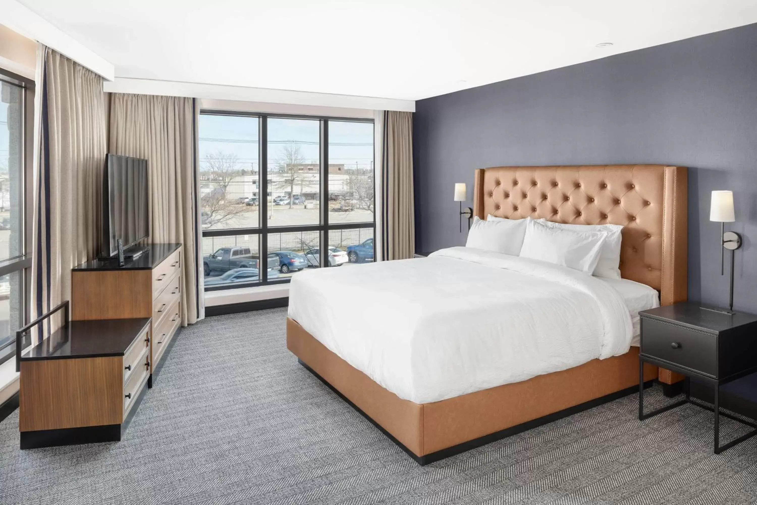 Bedroom, Bed in Courtyard by Marriott Portland Downtown/Waterfront