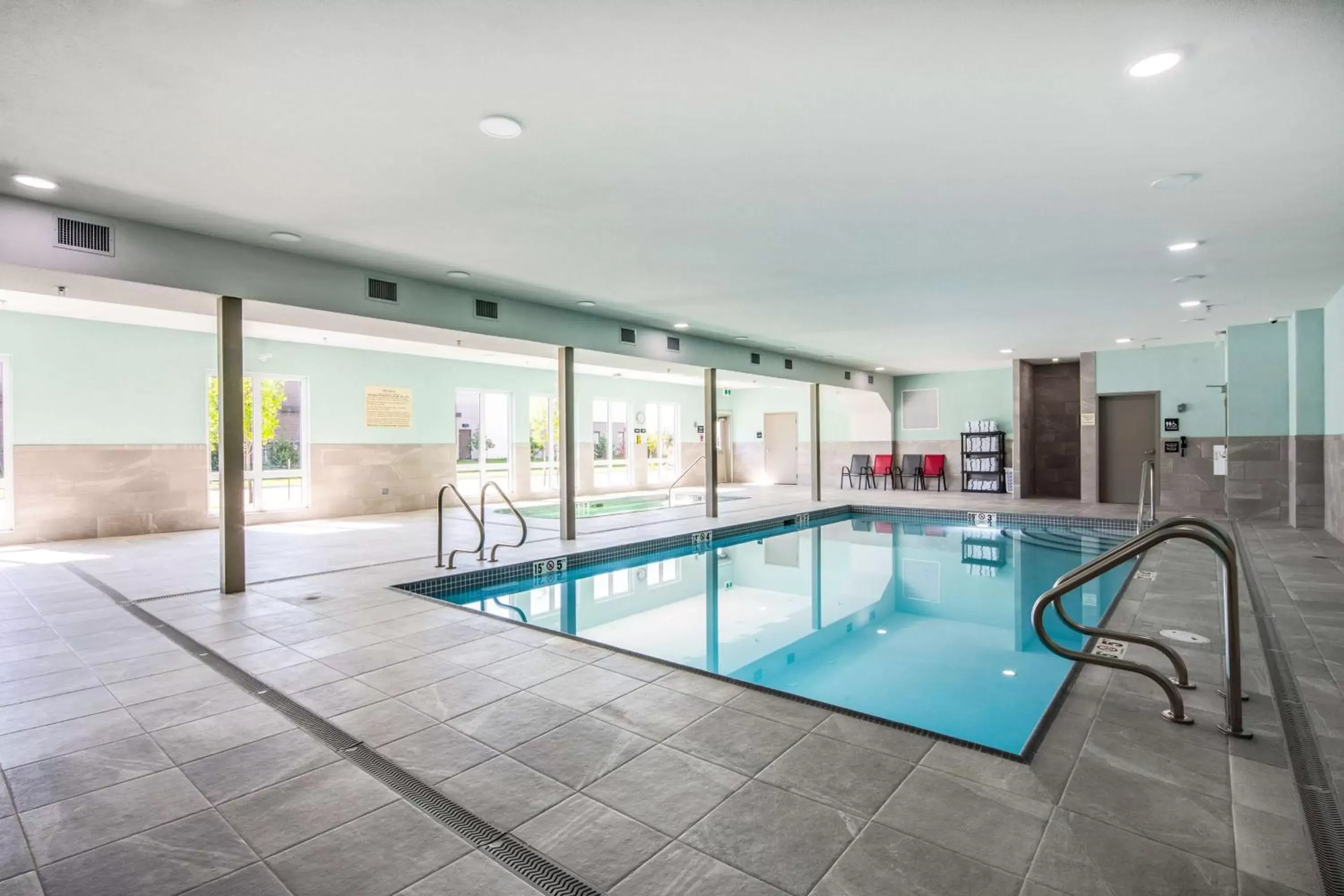 Pool view, Swimming Pool in Hampton Inn & Suites Edmonton St. Albert, Ab