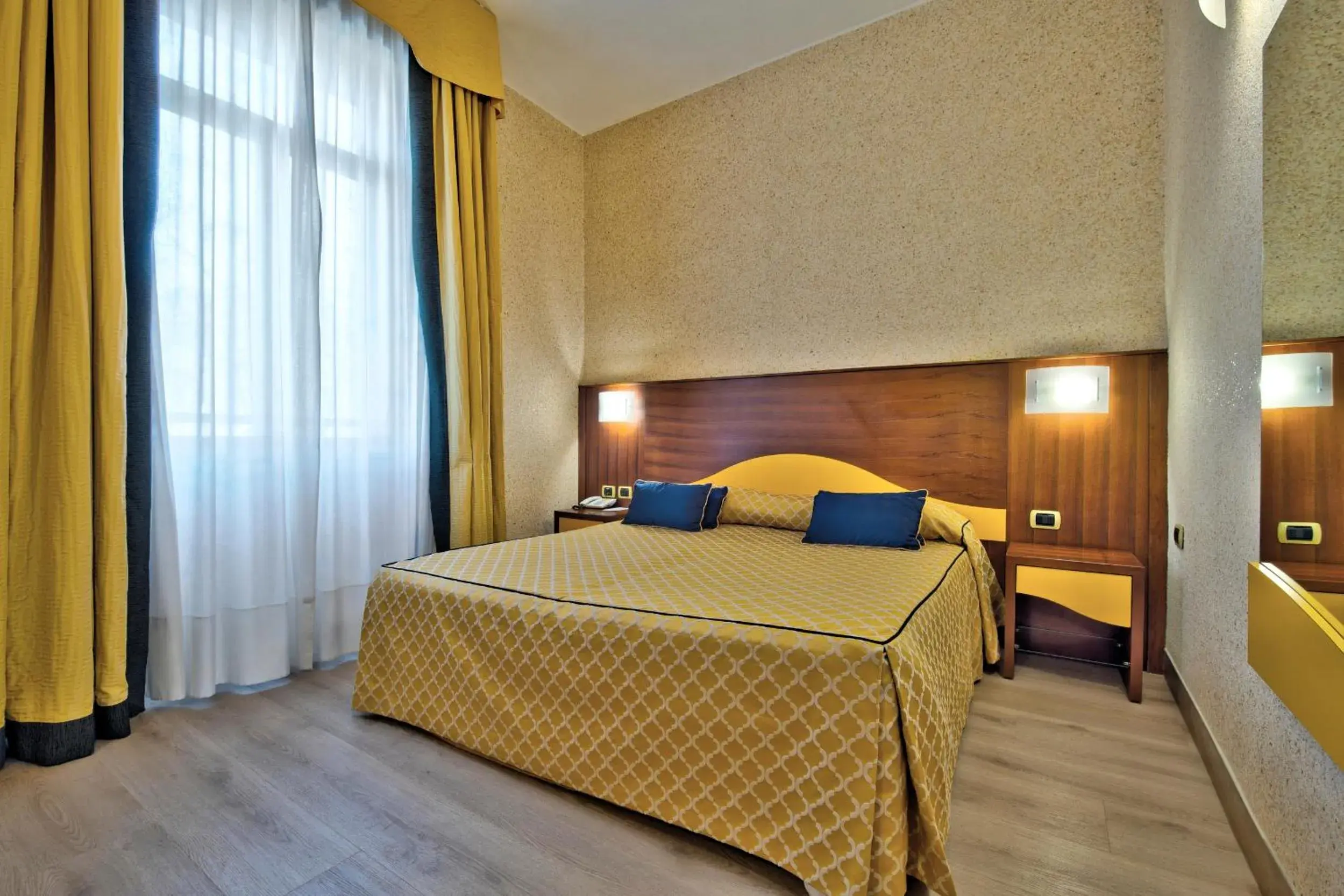 Bed in Central Park Hotel Modena