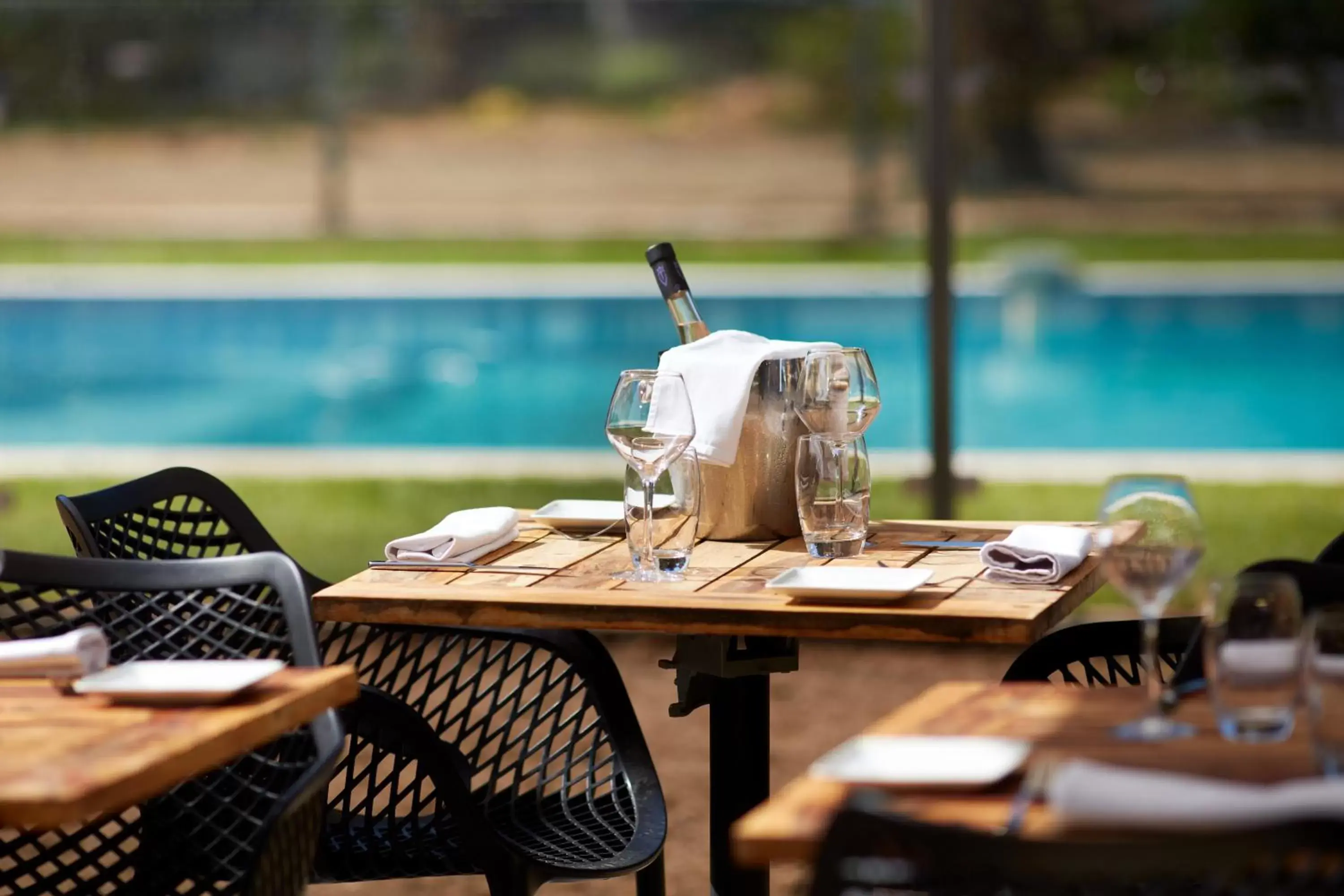 Patio, Swimming Pool in Best Western Plus Clos Syrah