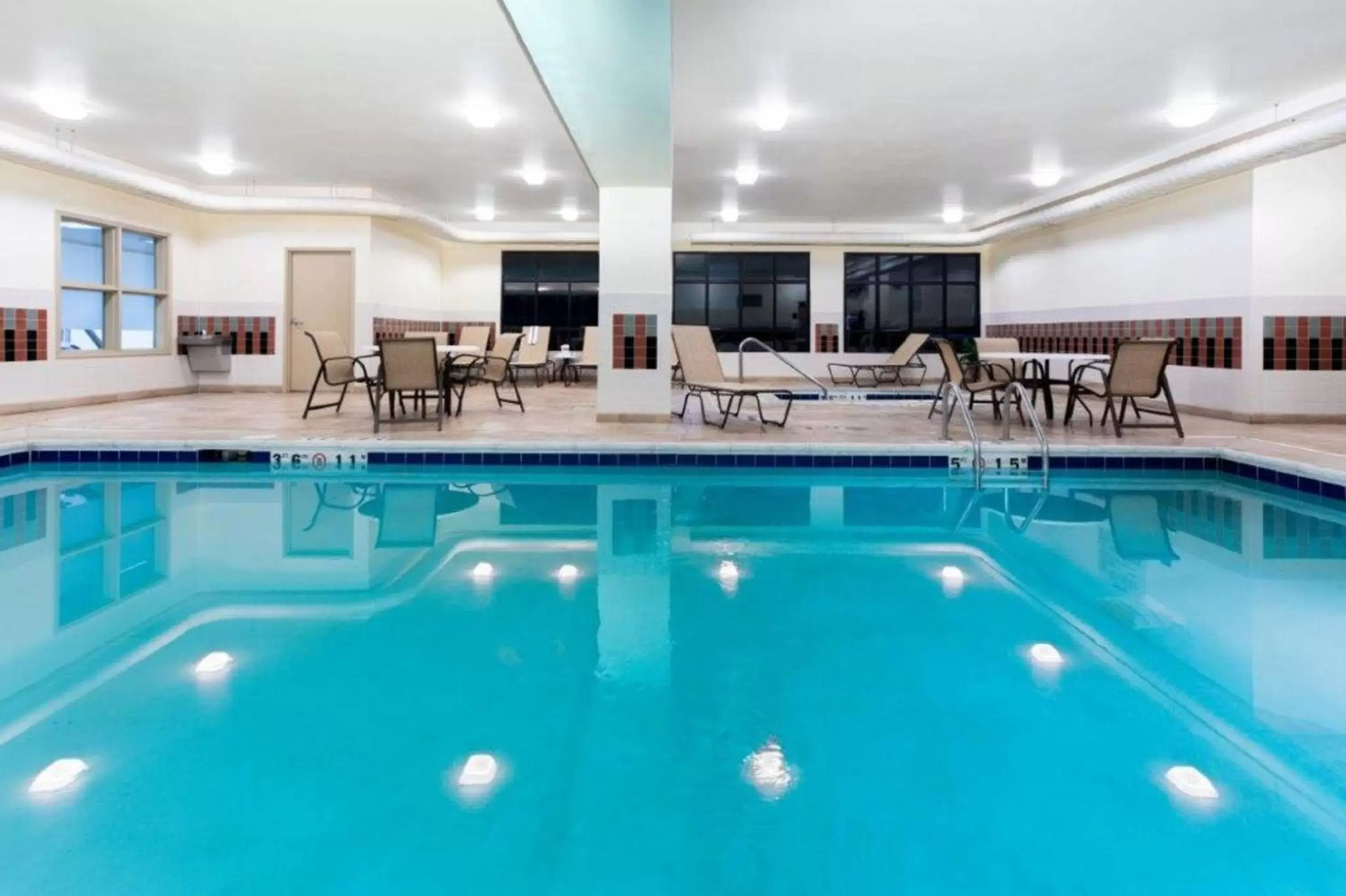 Pool view in Hampton Inn Rock Springs Pool view in Hampton Inn Rock Springs