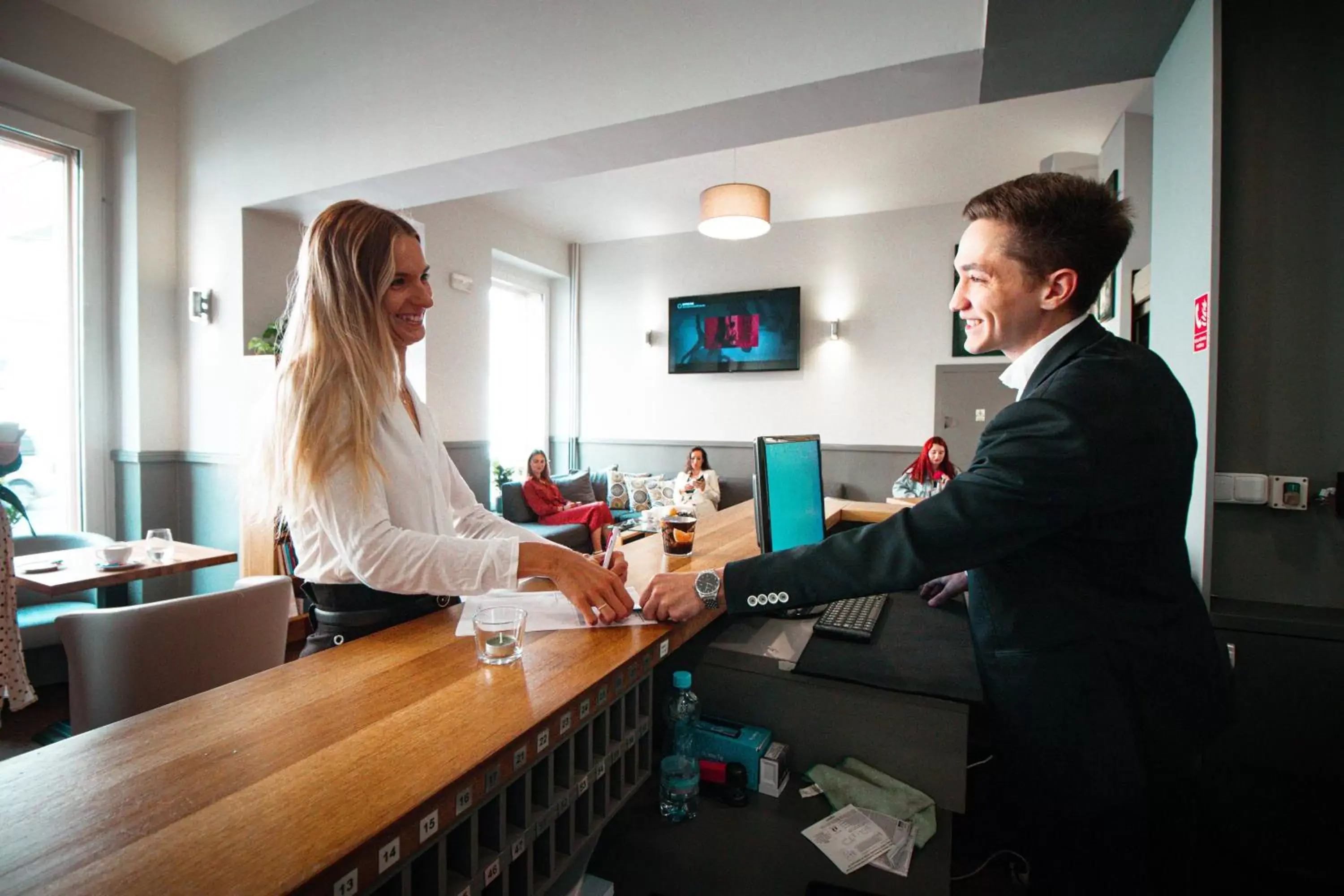 Lobby or reception in Hotel Brixen