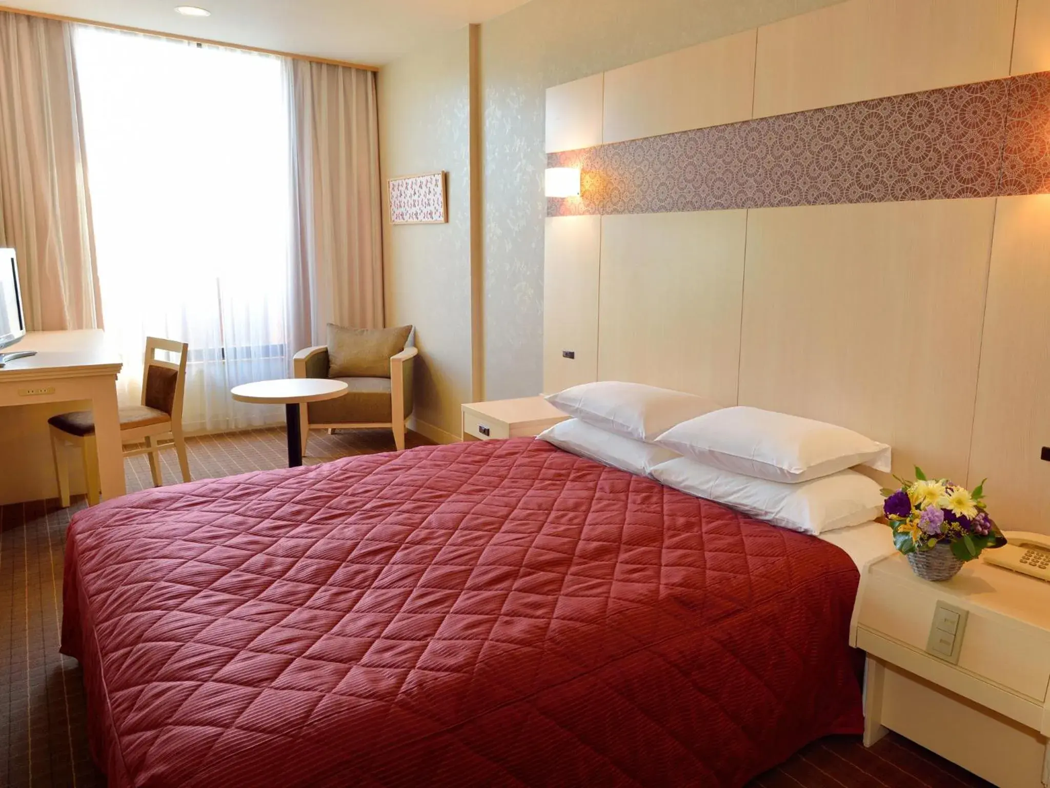 Bed in Hotel Heian No Mori