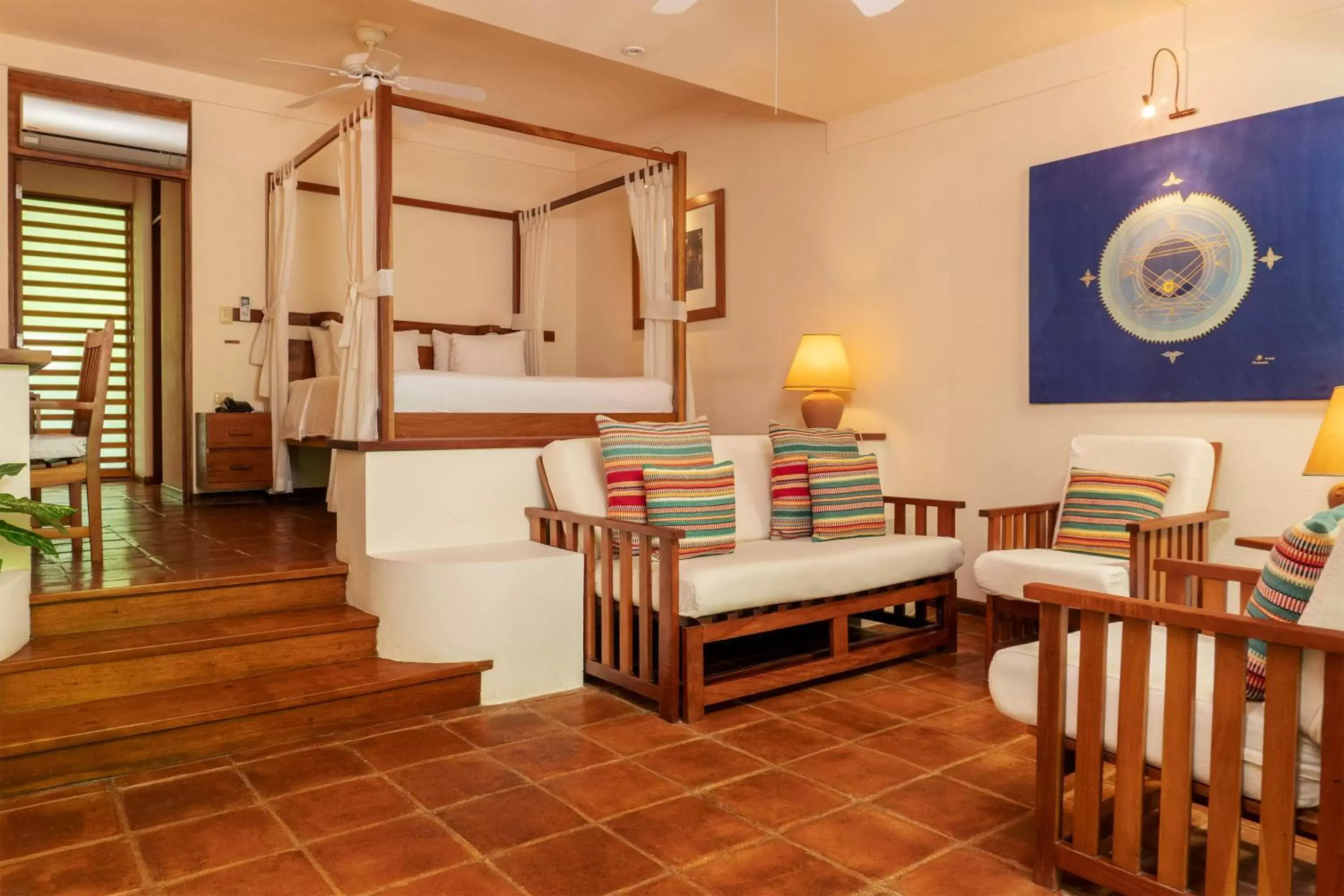 Bedroom in Capitán Suizo Beachfront Boutique Hotel