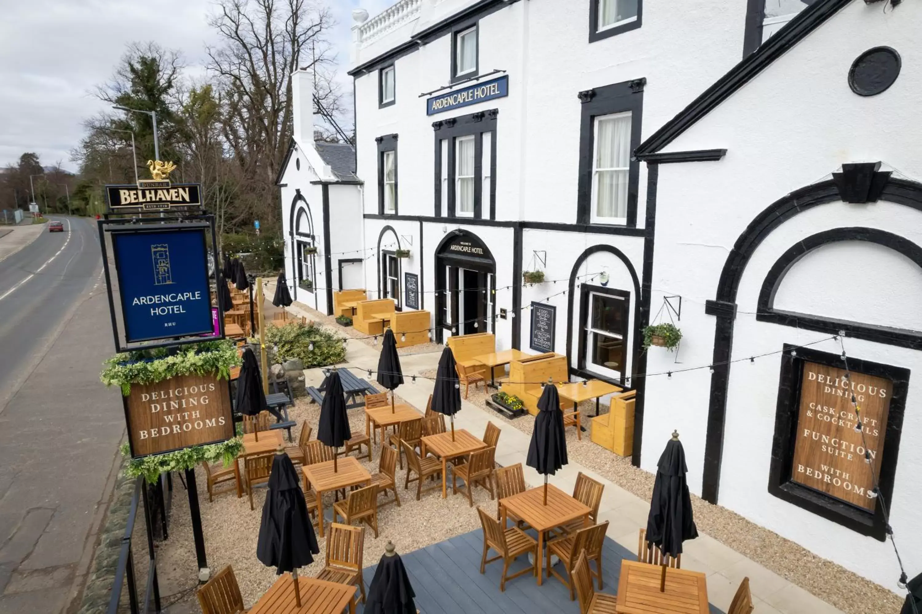 Seating area in Ardencaple Hotel by Greene King Inns