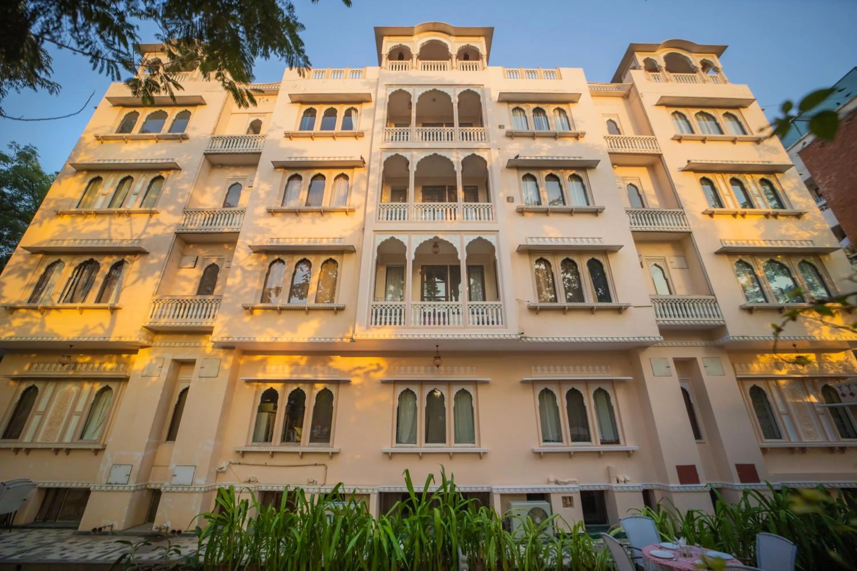 Property building in Om Niwas Suite Hotel