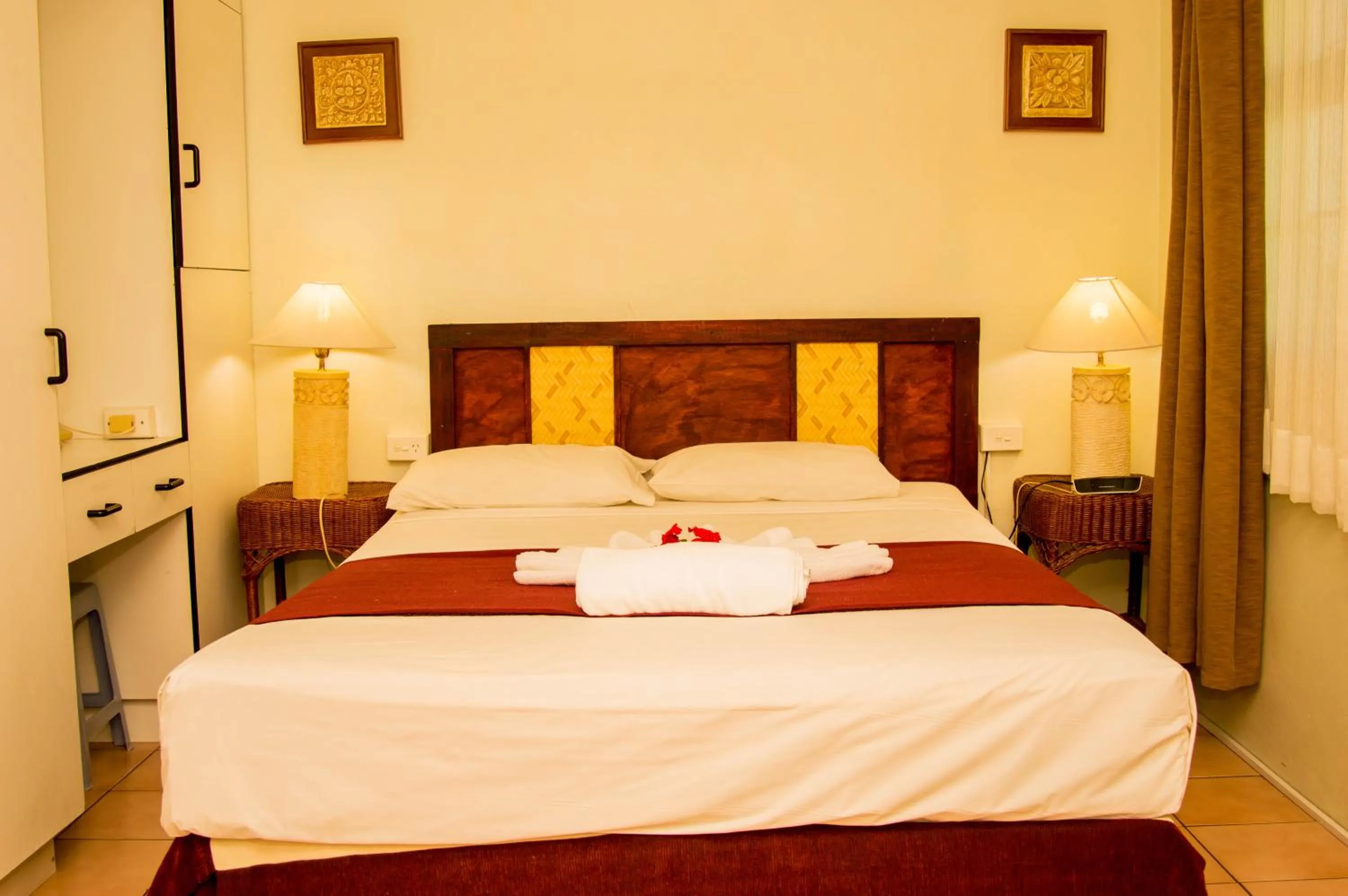 Bedroom, Bed in Grand West Villas