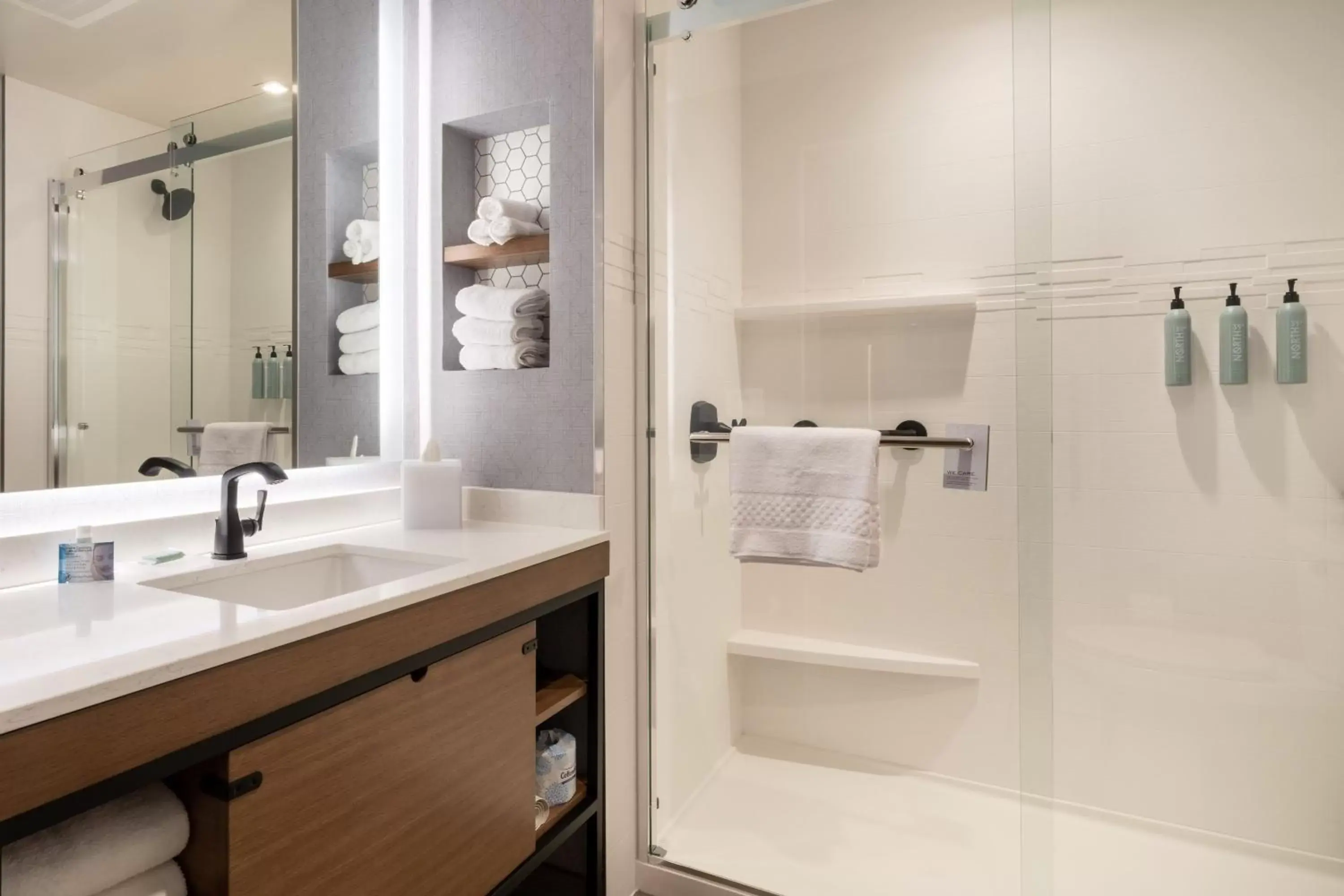 Shower, Bathroom in Residence Inn by Marriott San Francisco Airport Millbrae Station