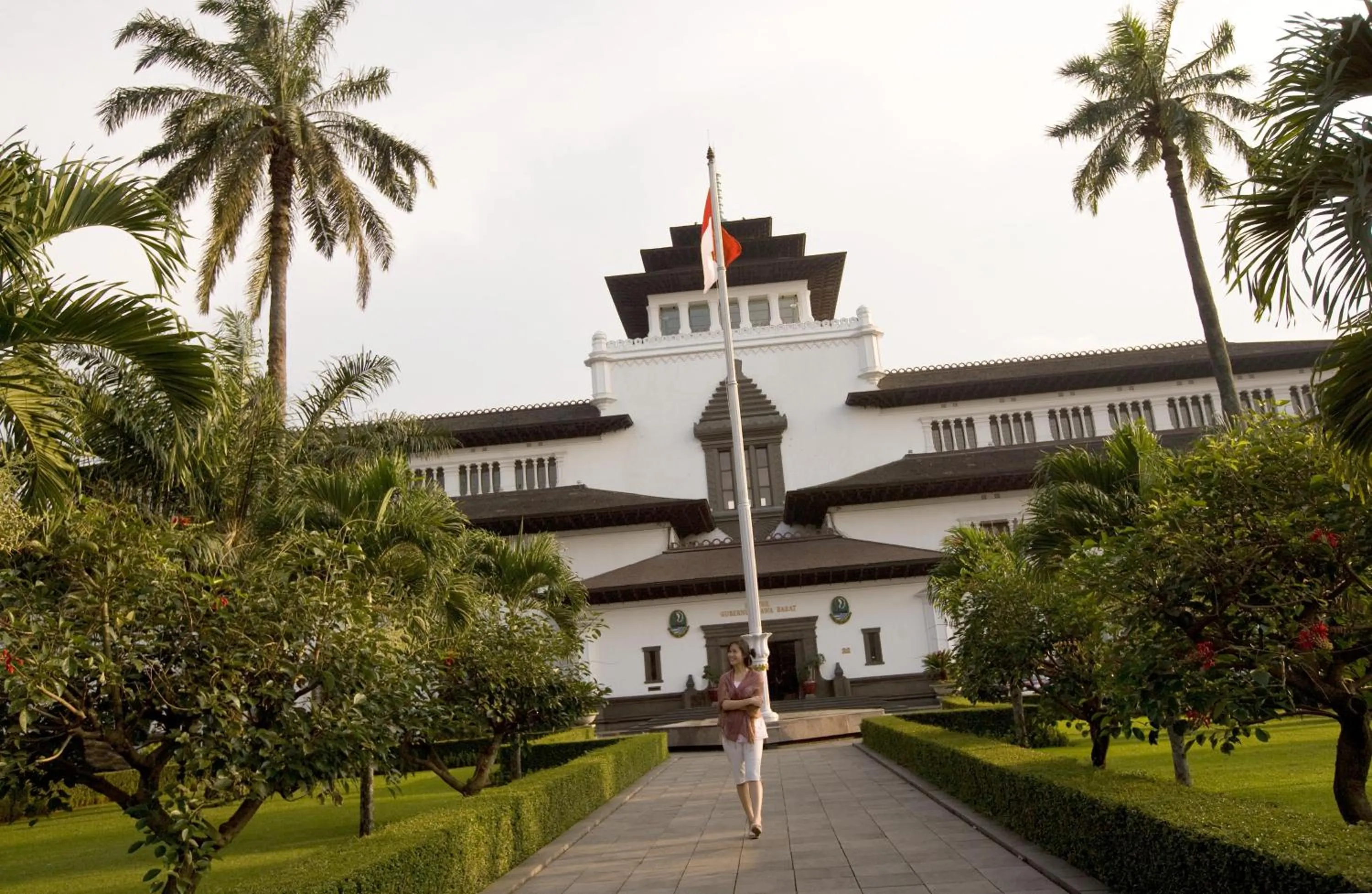 Facade/entrance in Hotel Santika Bandung