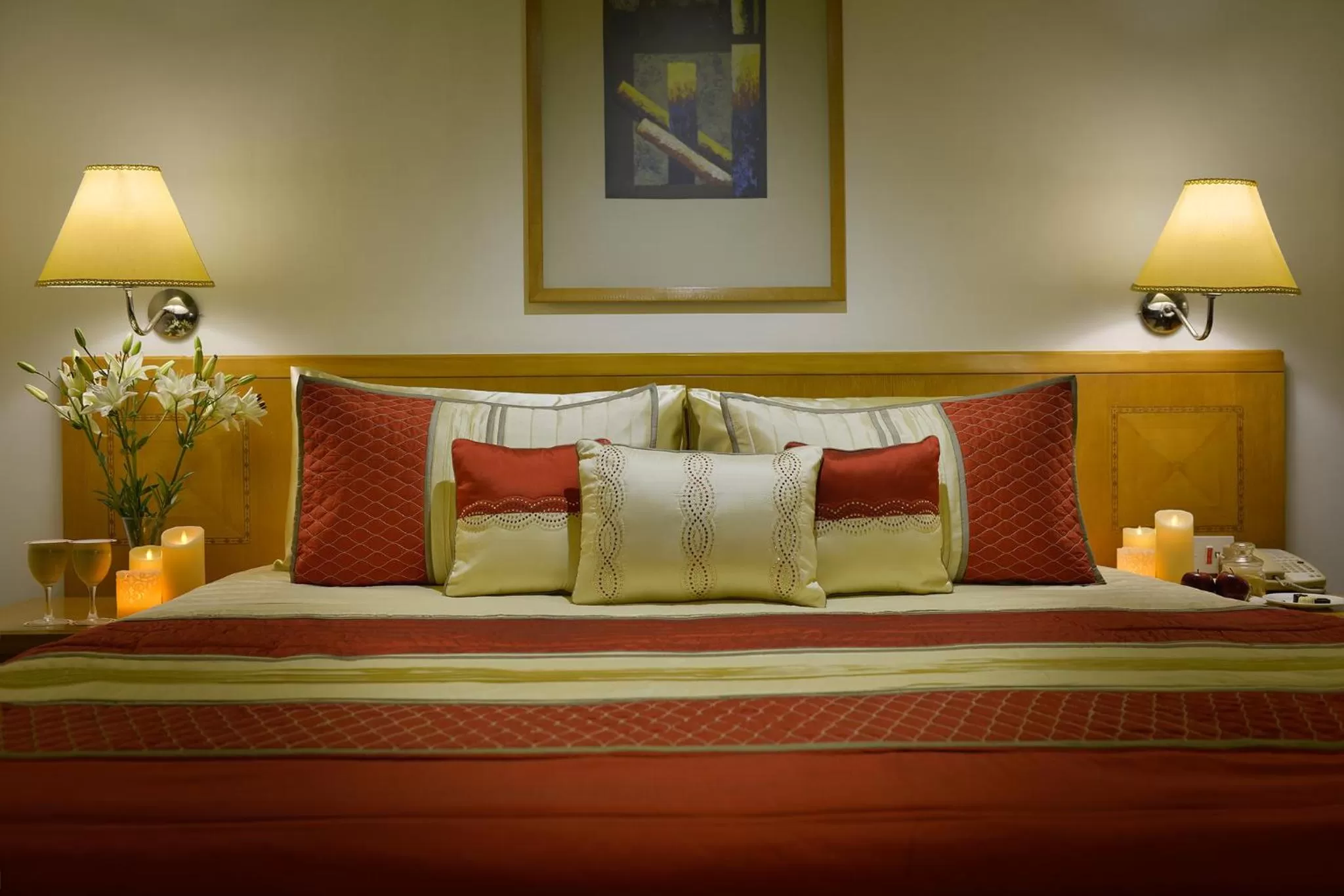 Bed in Vivanta Vadodara