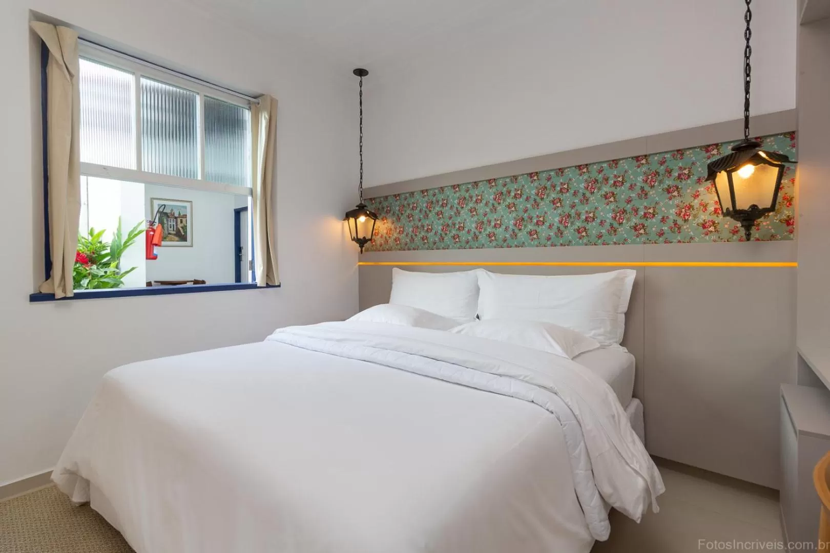 Bed in Pousada Aconchego