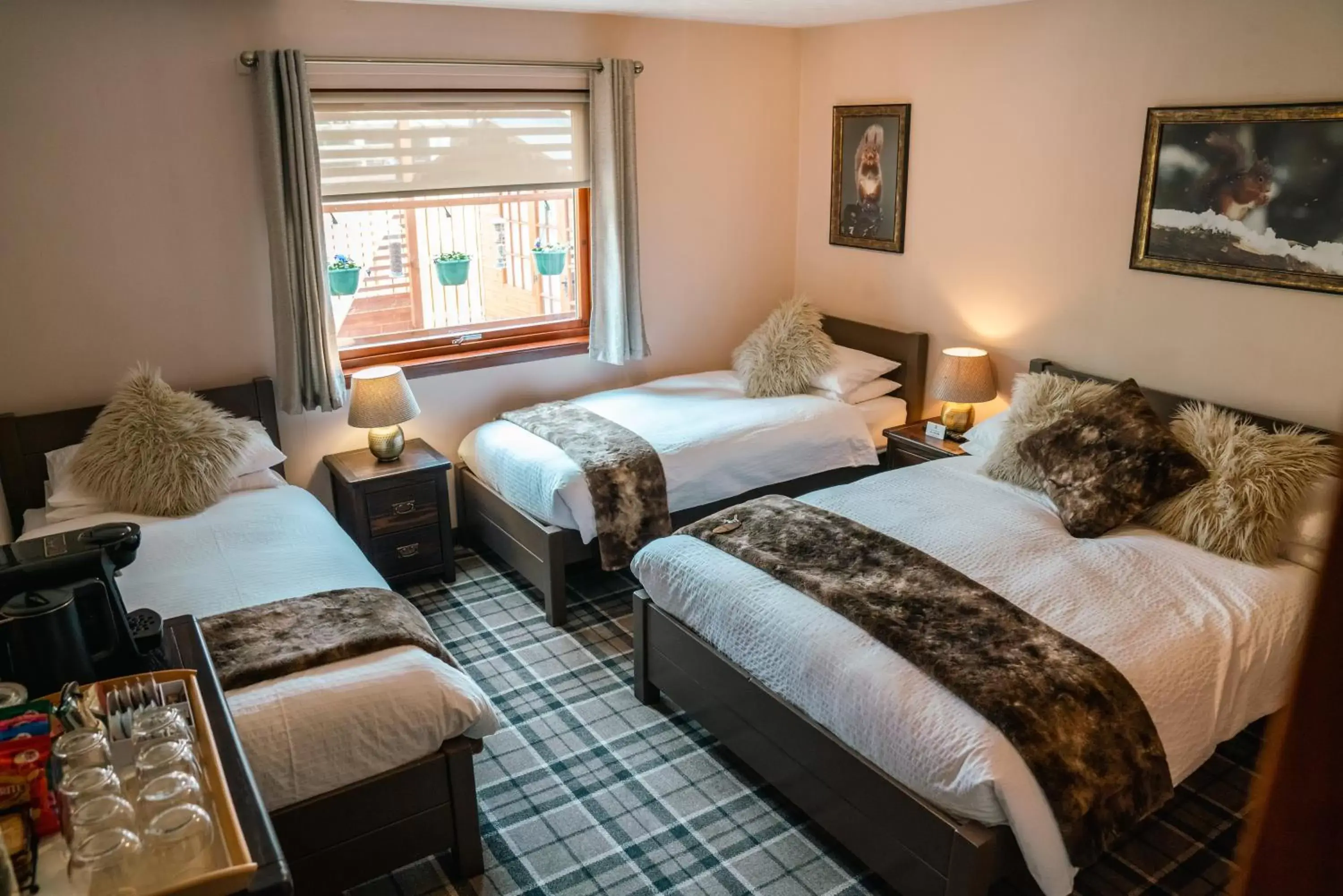 Bedroom, Bed in Eriskay B&B and Aviemore Glamping