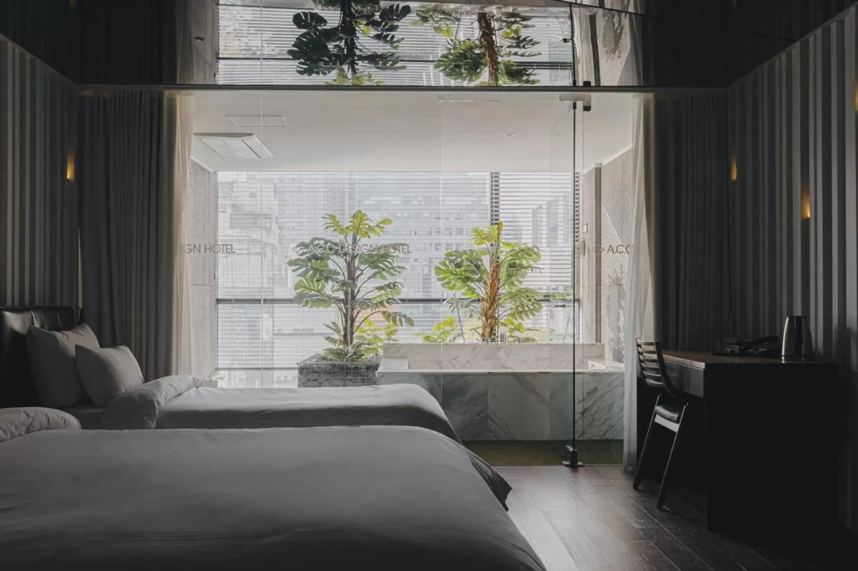 Bed in ACC Design Hotel