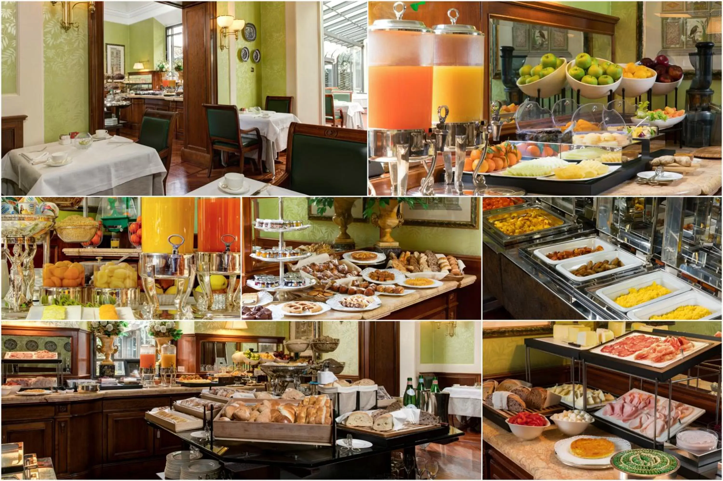 Buffet breakfast, Food in Hotel Montebello Splendid