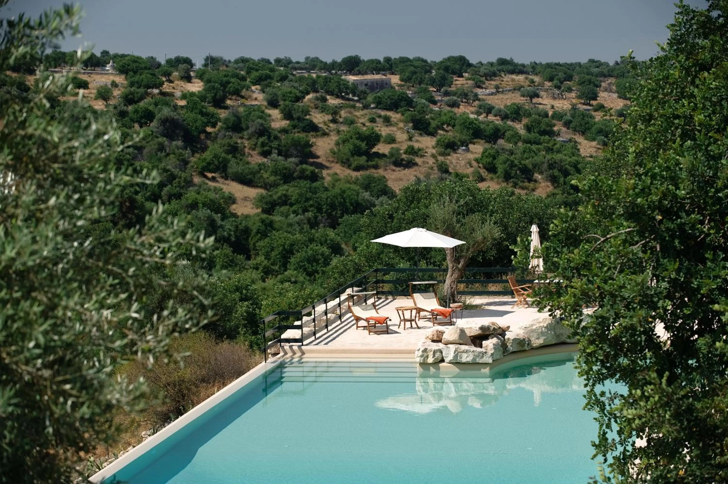 Pool view in Relais Parco Cavalonga