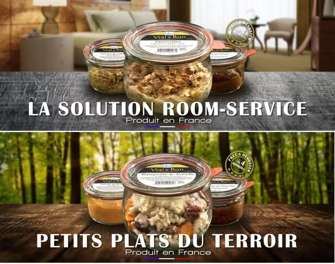 Food close-up in Logis Hotel Le Cerf Food close-up in Logis Hotel Le Cerf