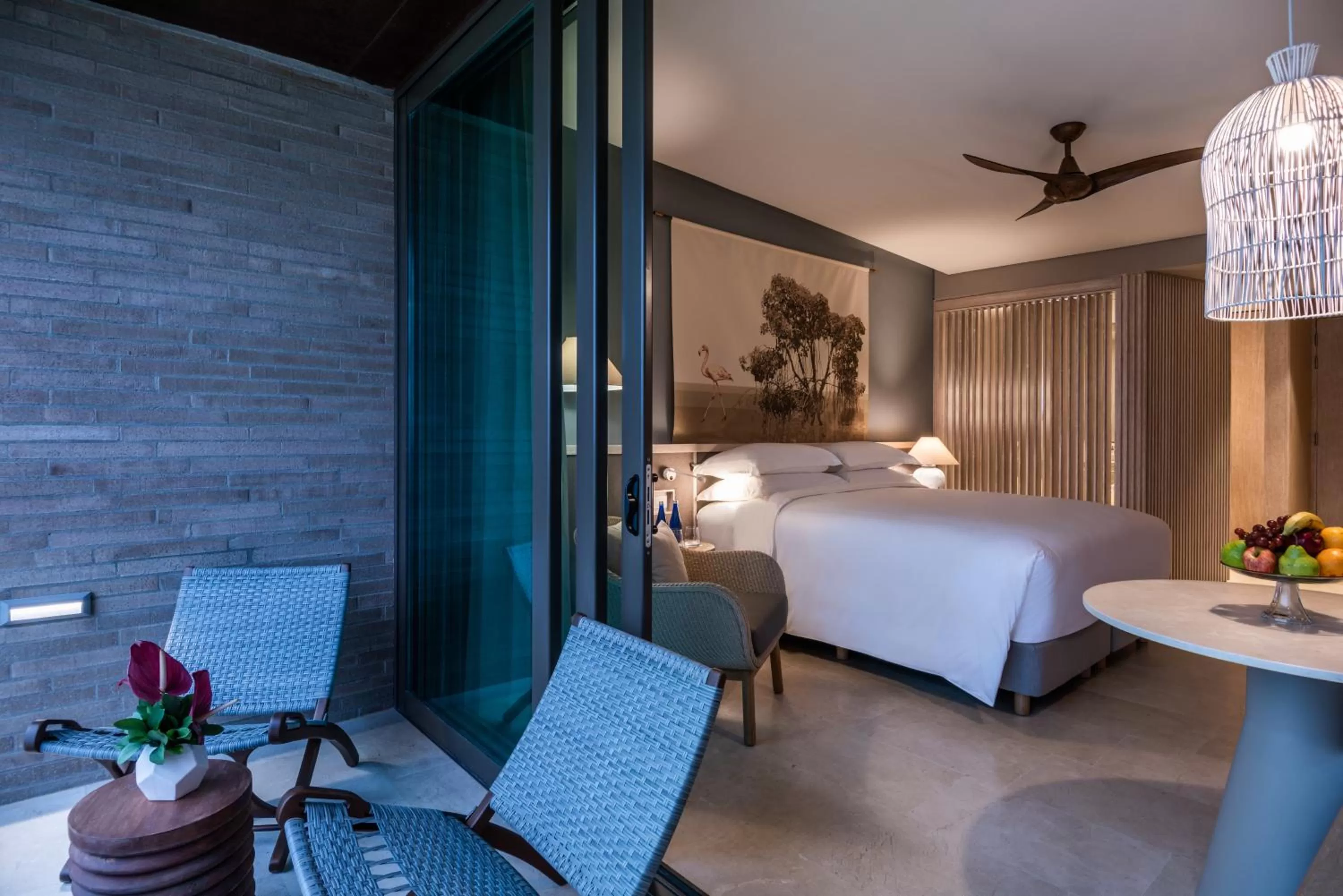 Balcony/Terrace, Bed in Sofitel Barú Cartagena