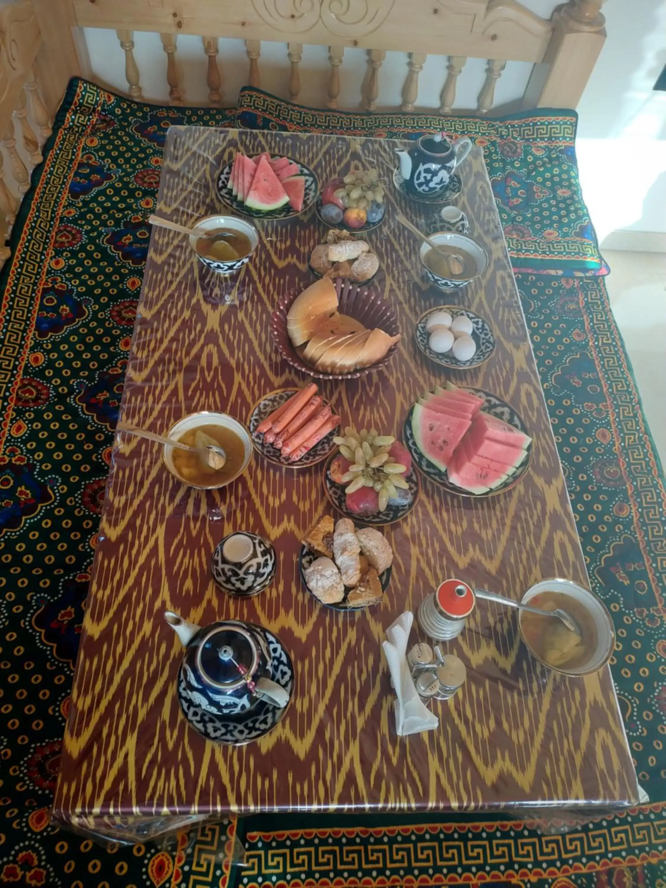 Breakfast in Tilyakori Hotel Breakfast in Tilyakori Hotel