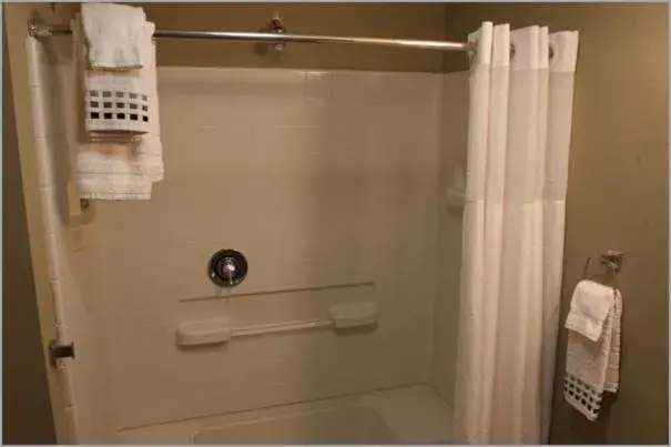 Shower, Bathroom in Eagle's Den Suites Cotulla a Travelodge by Wyndham
