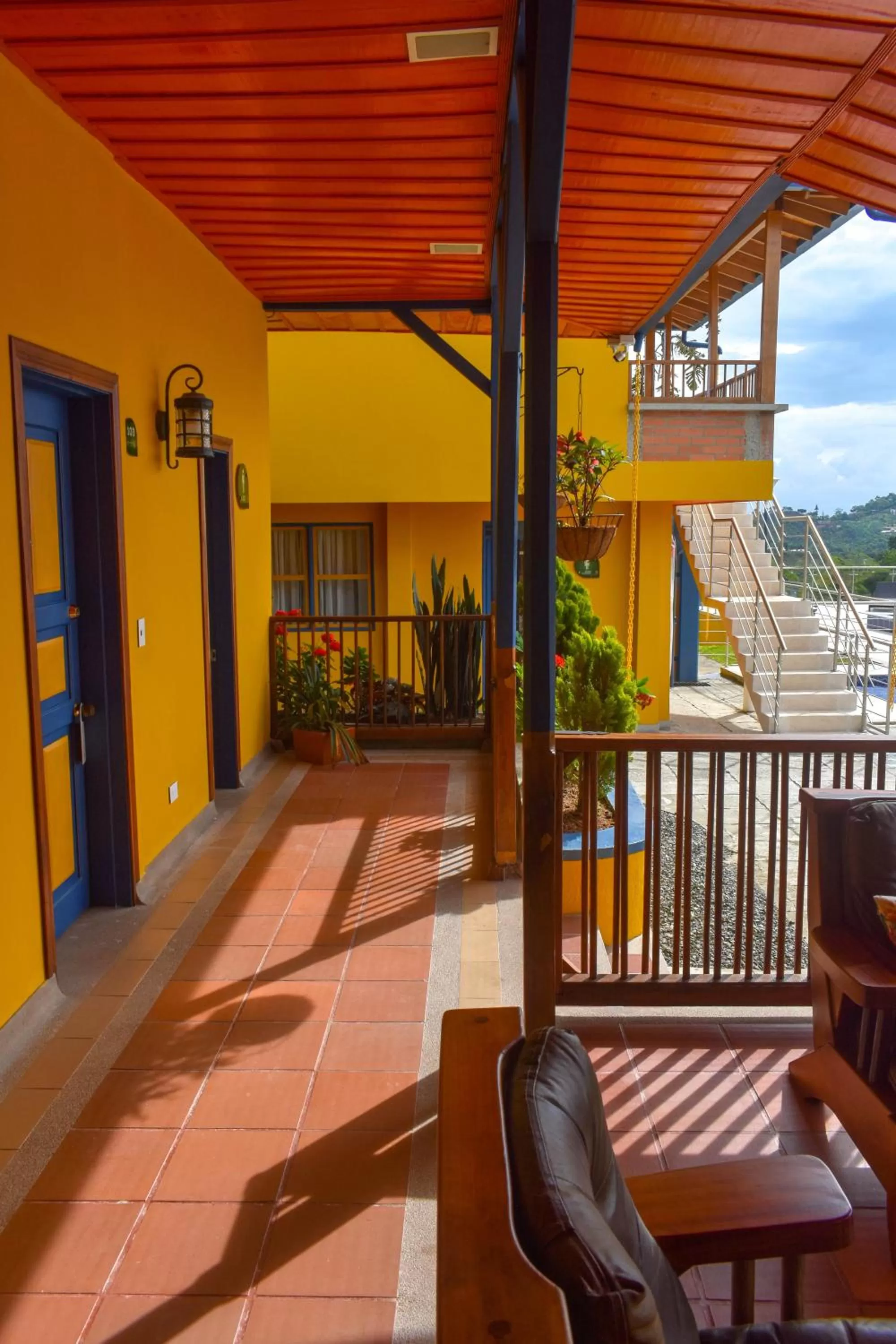 Balcony/Terrace in Guaduales Ecohotel