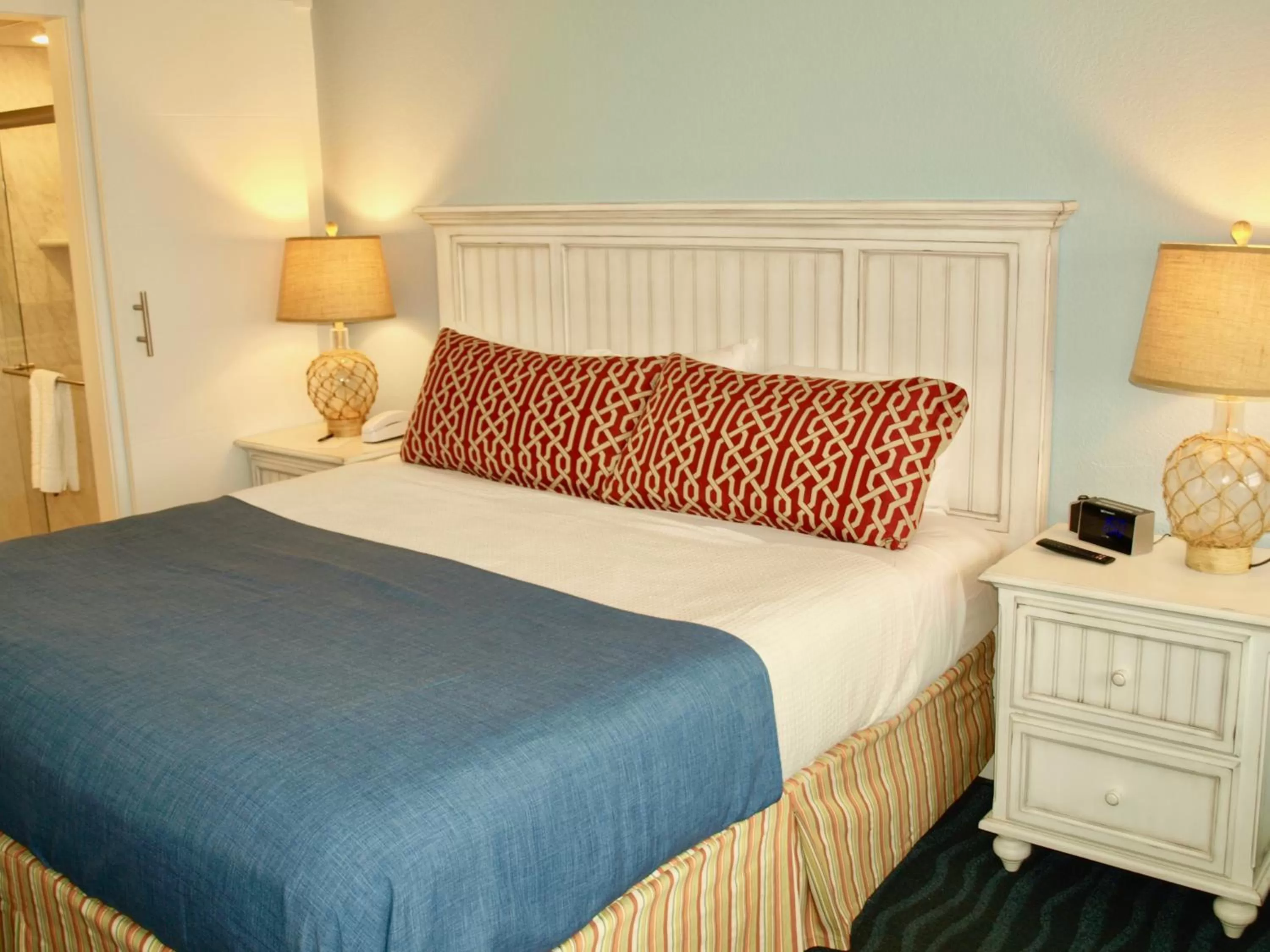 Bed in Atlantic View Hotel