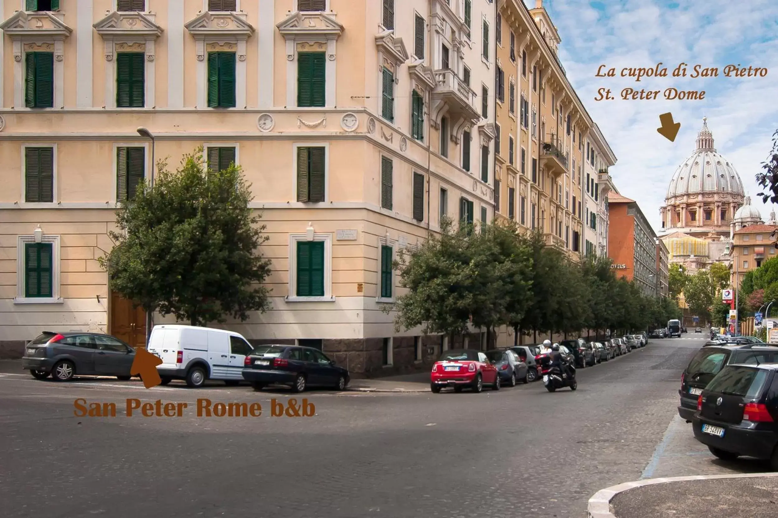 Facade/entrance in San Peter Rome B&B