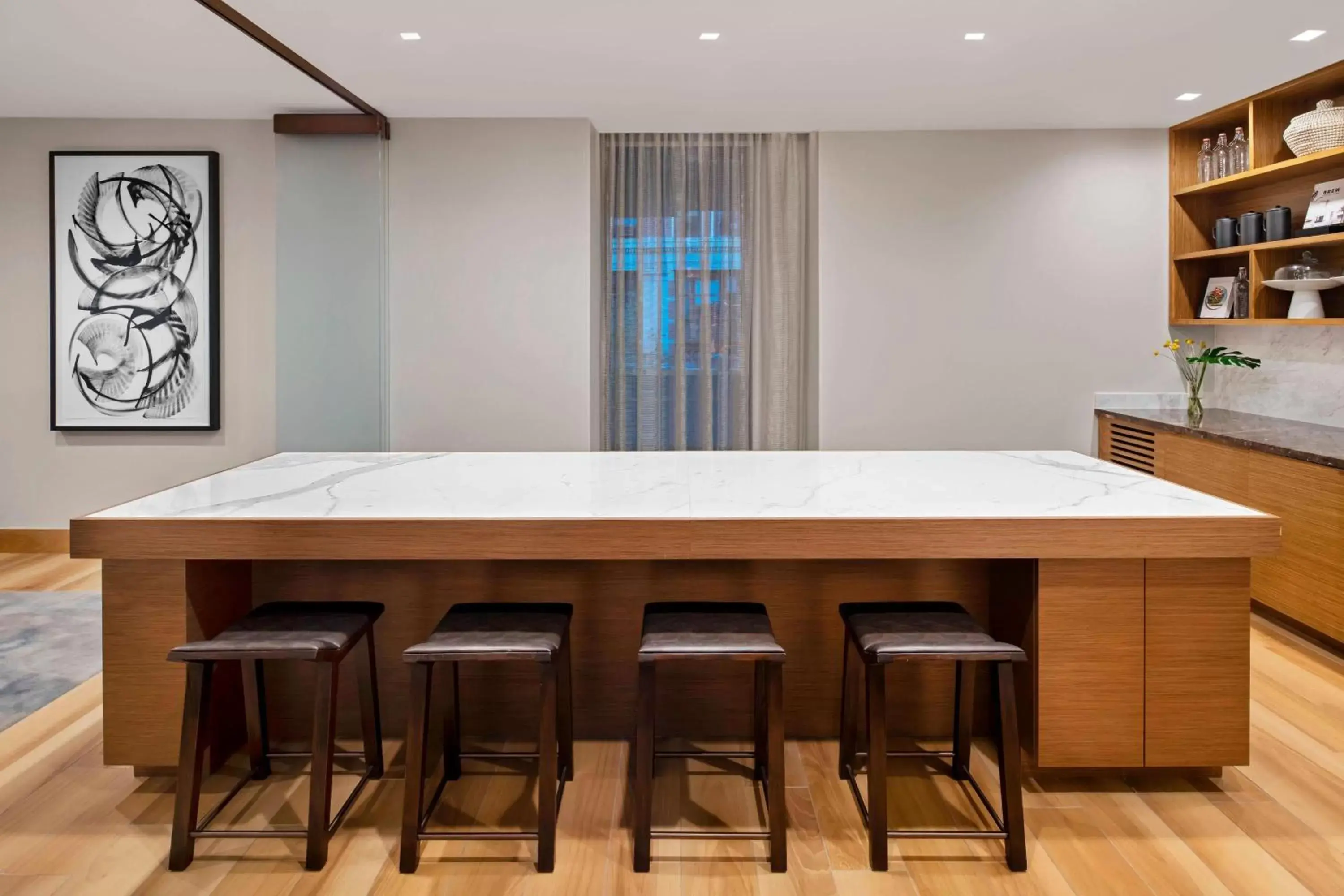 Meeting/conference room, Kitchen/Kitchenette in AC Hotel by Marriott New York Downtown