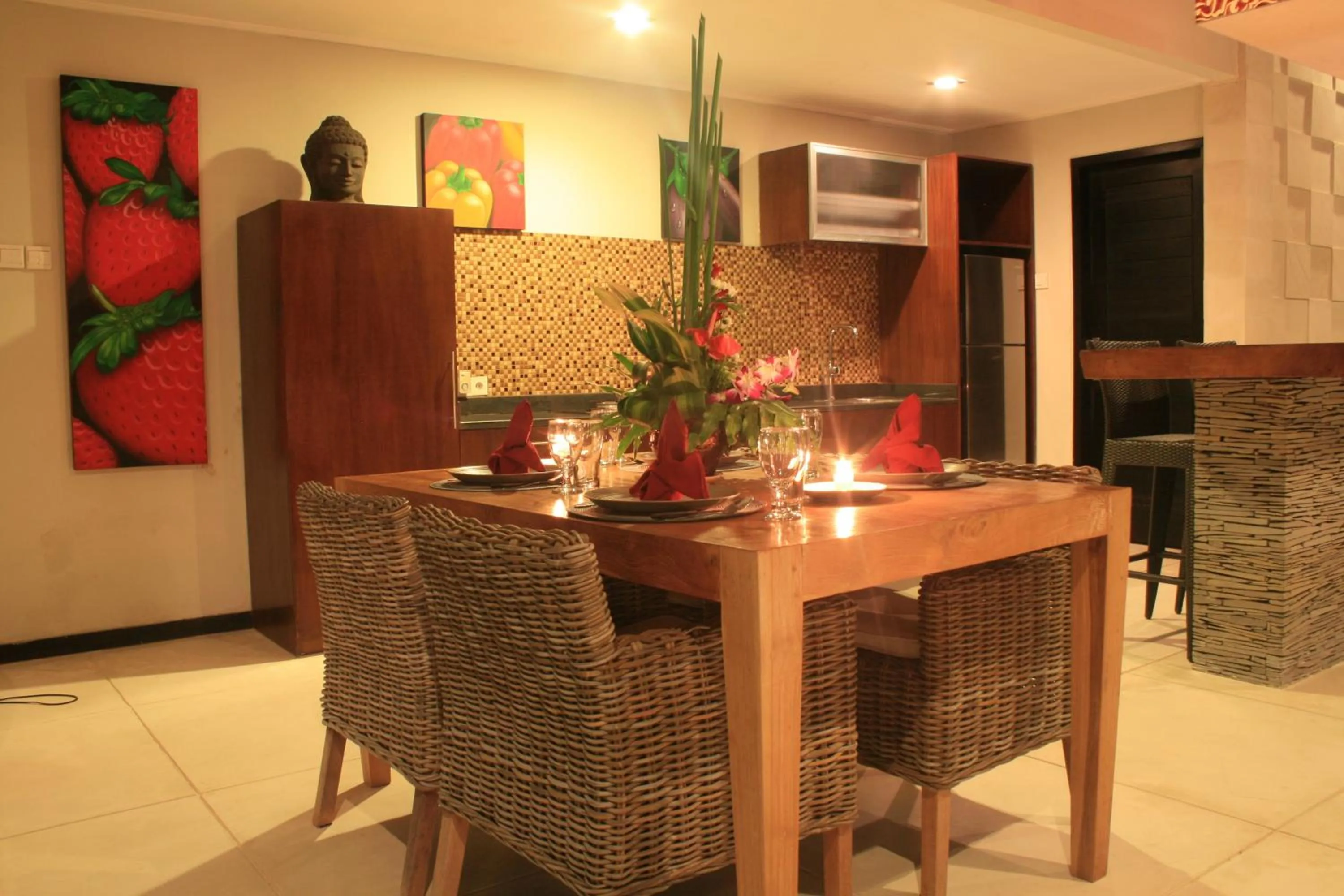 Dining area in Katala Suites and Villas