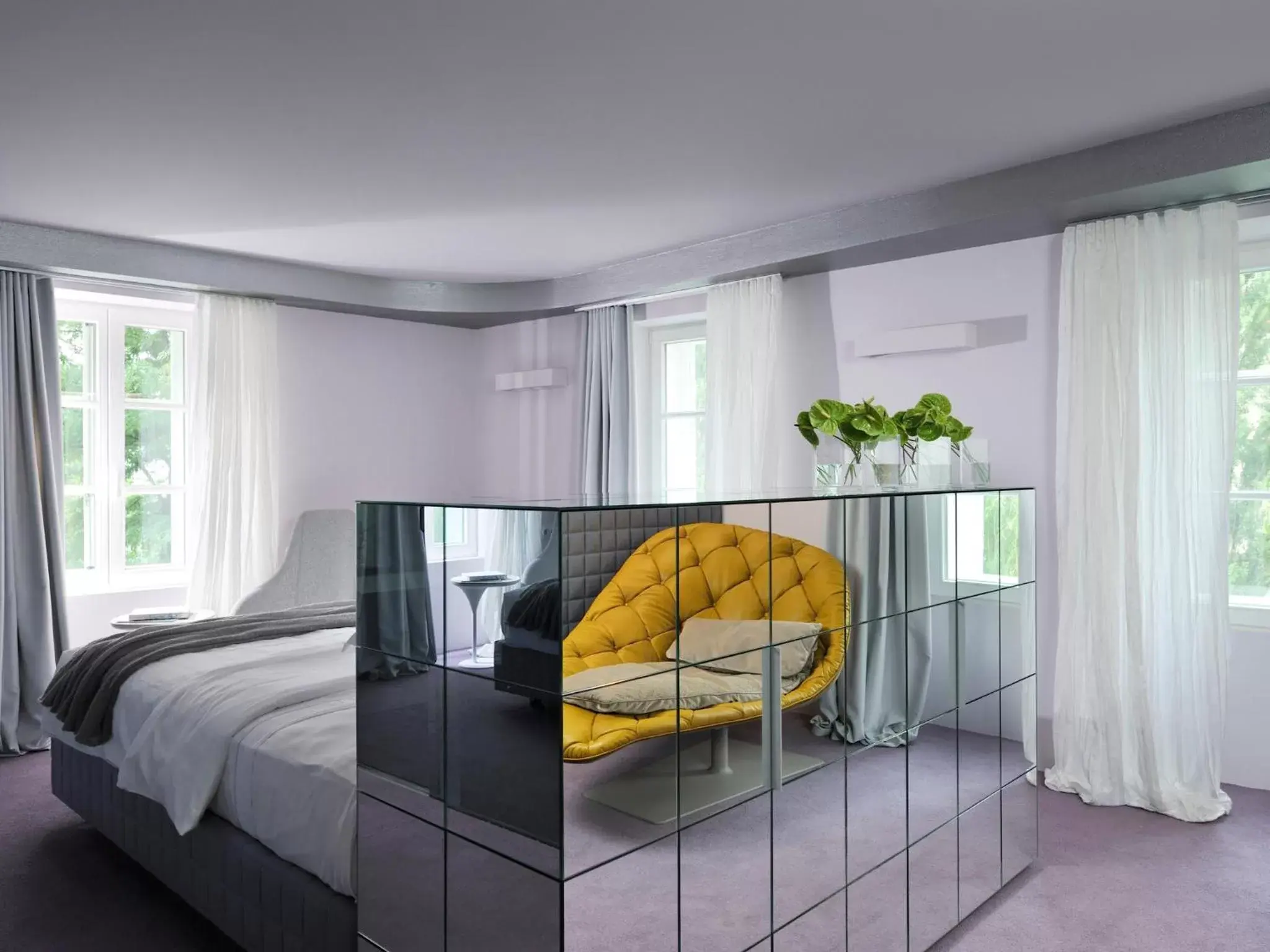 Bed, Seating Area in Vander Urbani Resort - a Member of Design Hotels