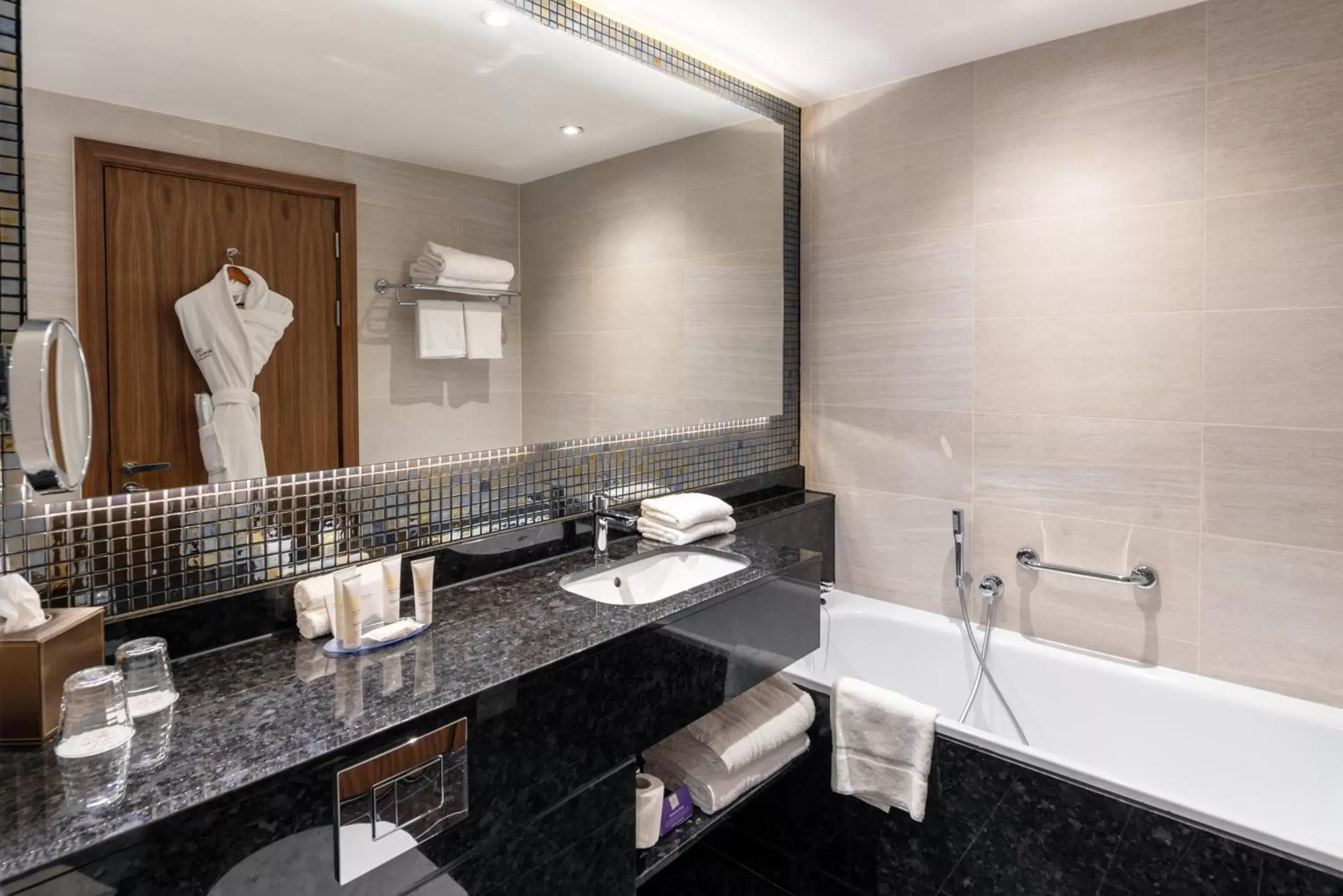 Bedroom, Bathroom in Crowne Plaza London Heathrow T4, an IHG Hotel