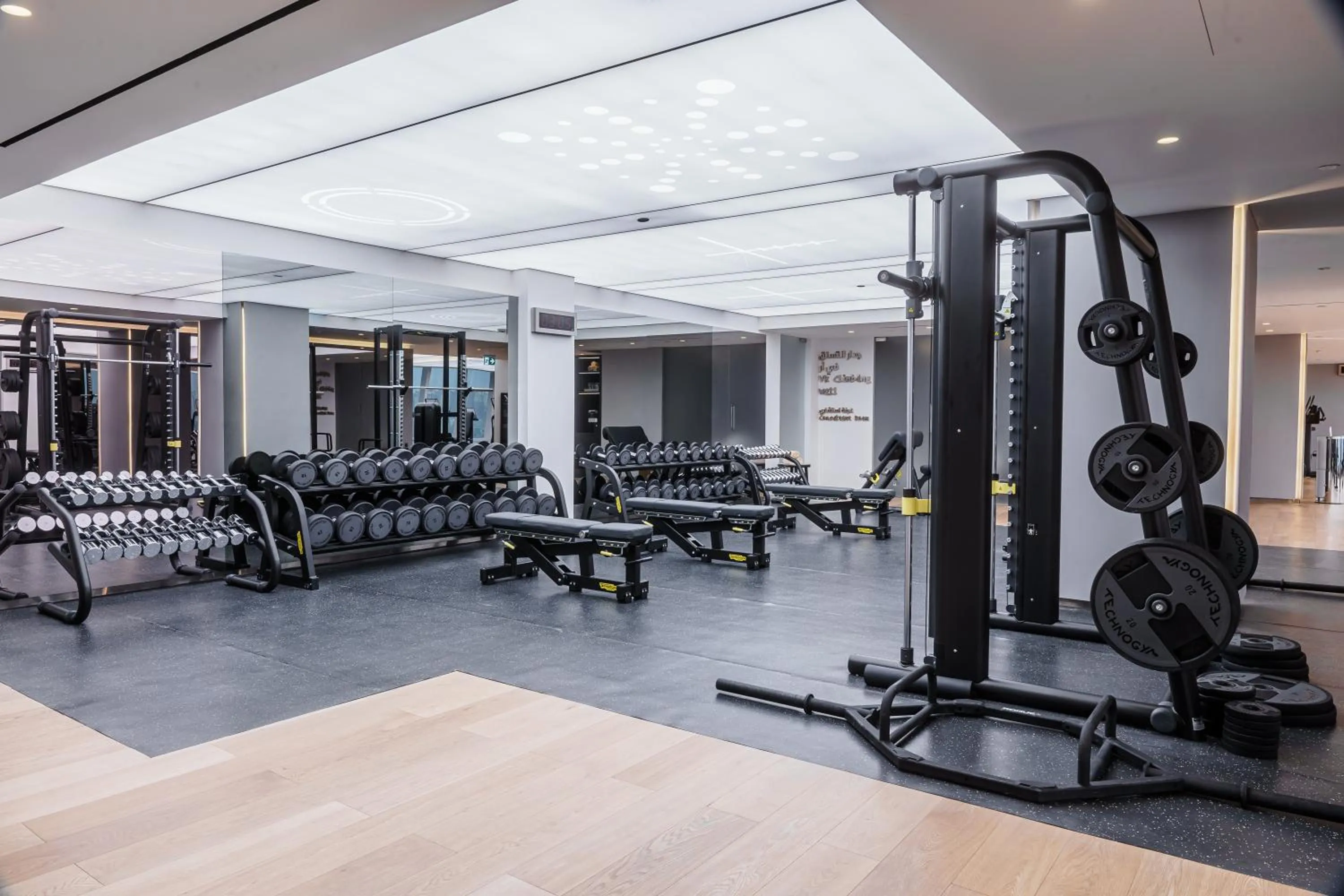 Fitness centre/facilities in Fairmont Doha