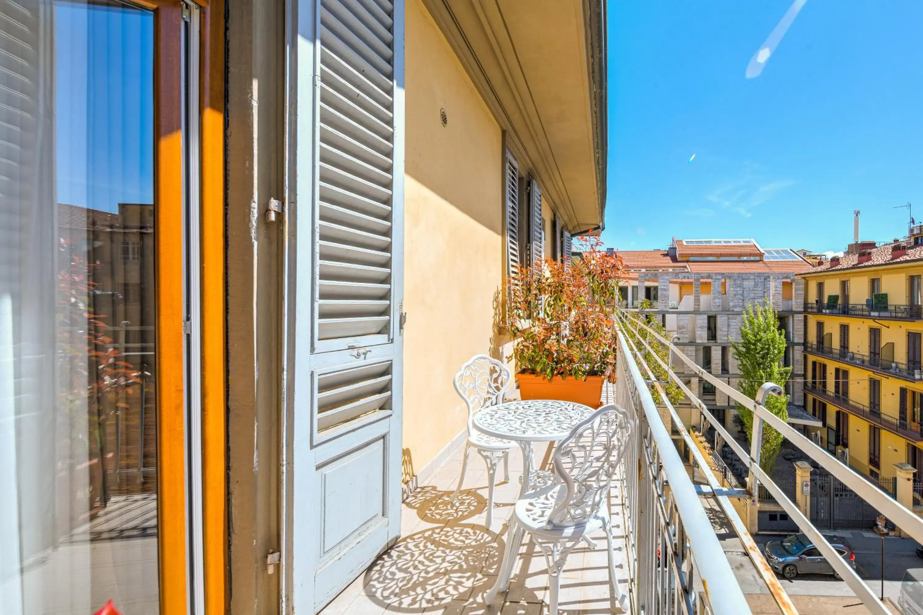 City view, Balcony/Terrace in Hotel Bijou
