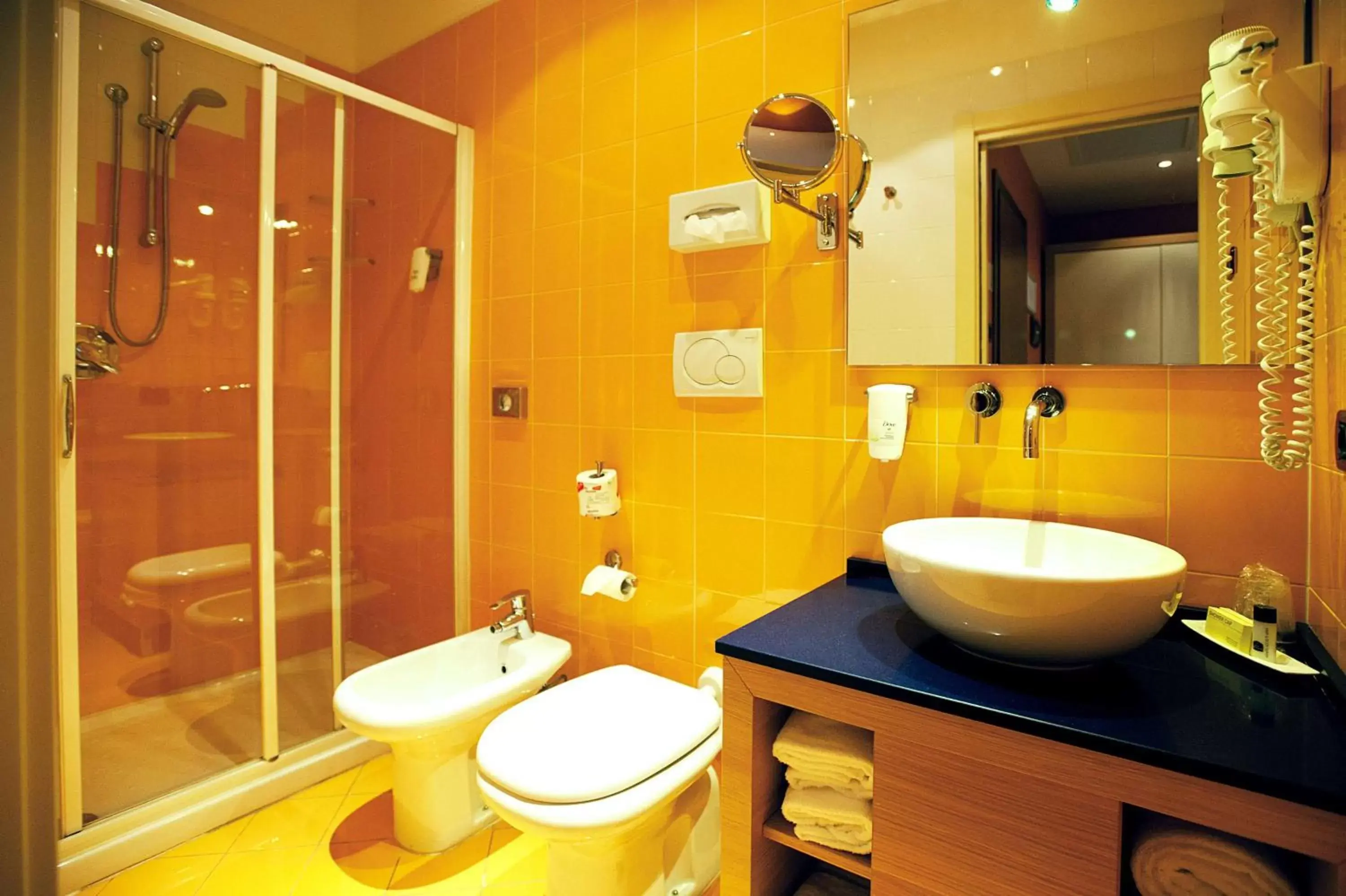 Shower, Bathroom in Best Western Hotel Piemontese