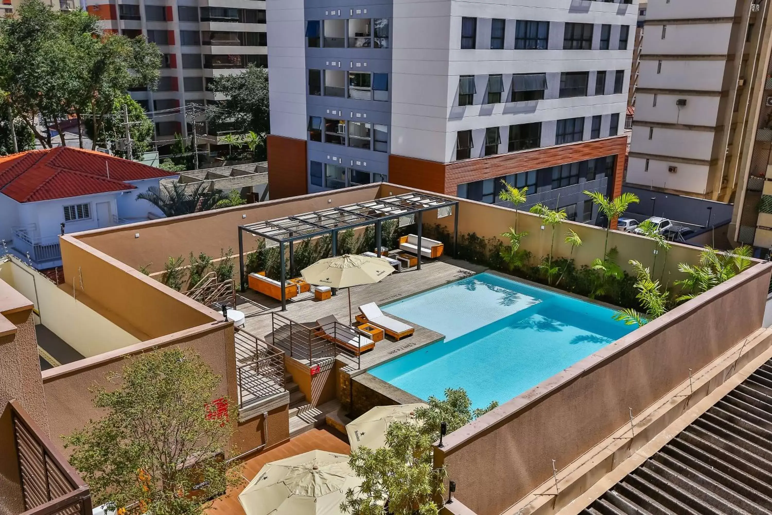 Swimming pool, Pool View in Radisson RED Campinas