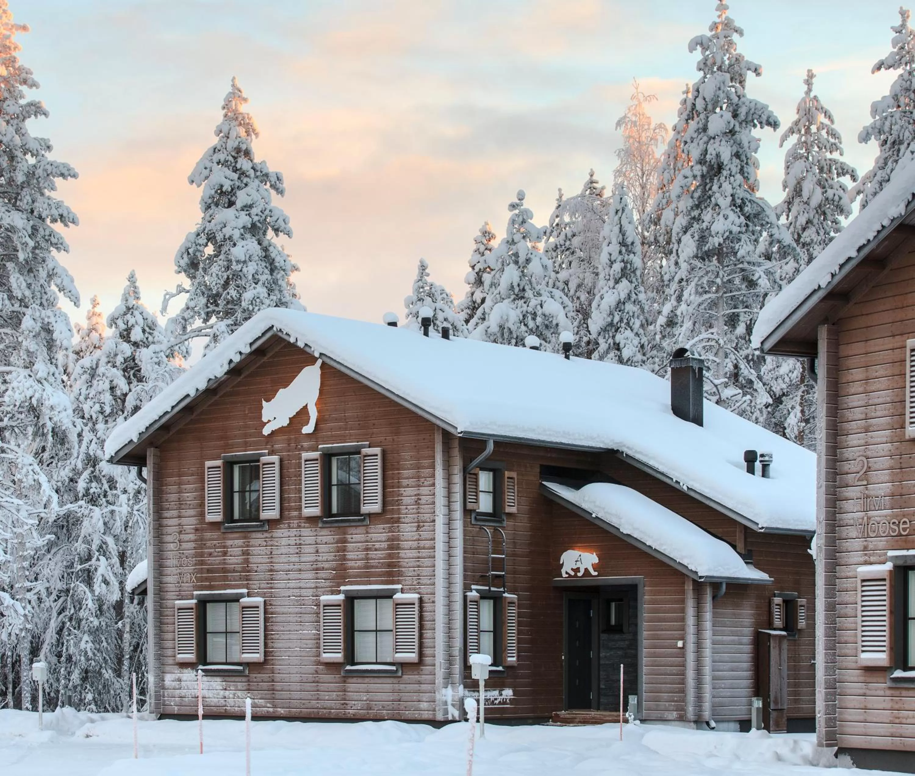 Property building in Ranua Resort Holiday Villas