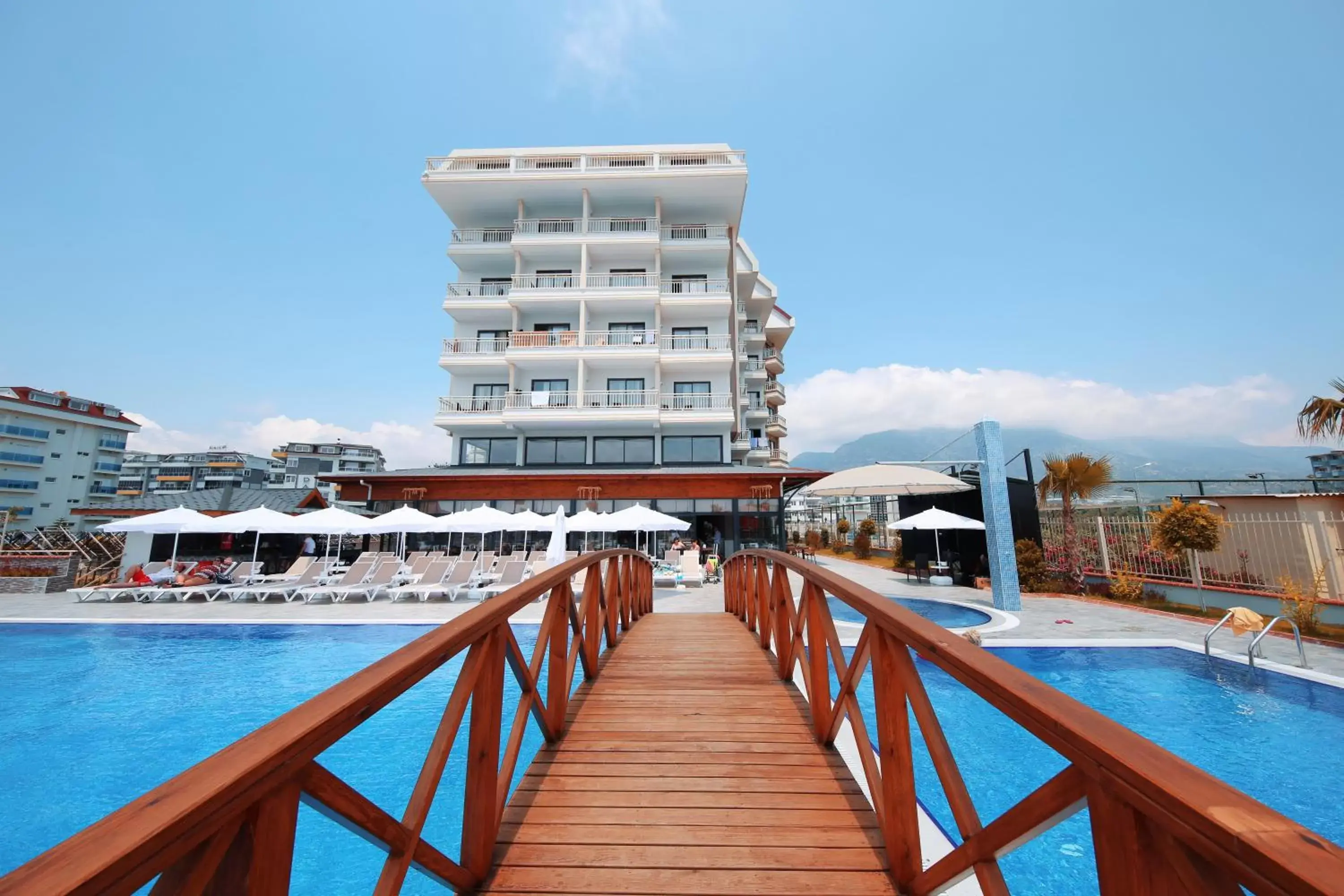 Property building, Swimming Pool in Sey Beach Hotel & Spa