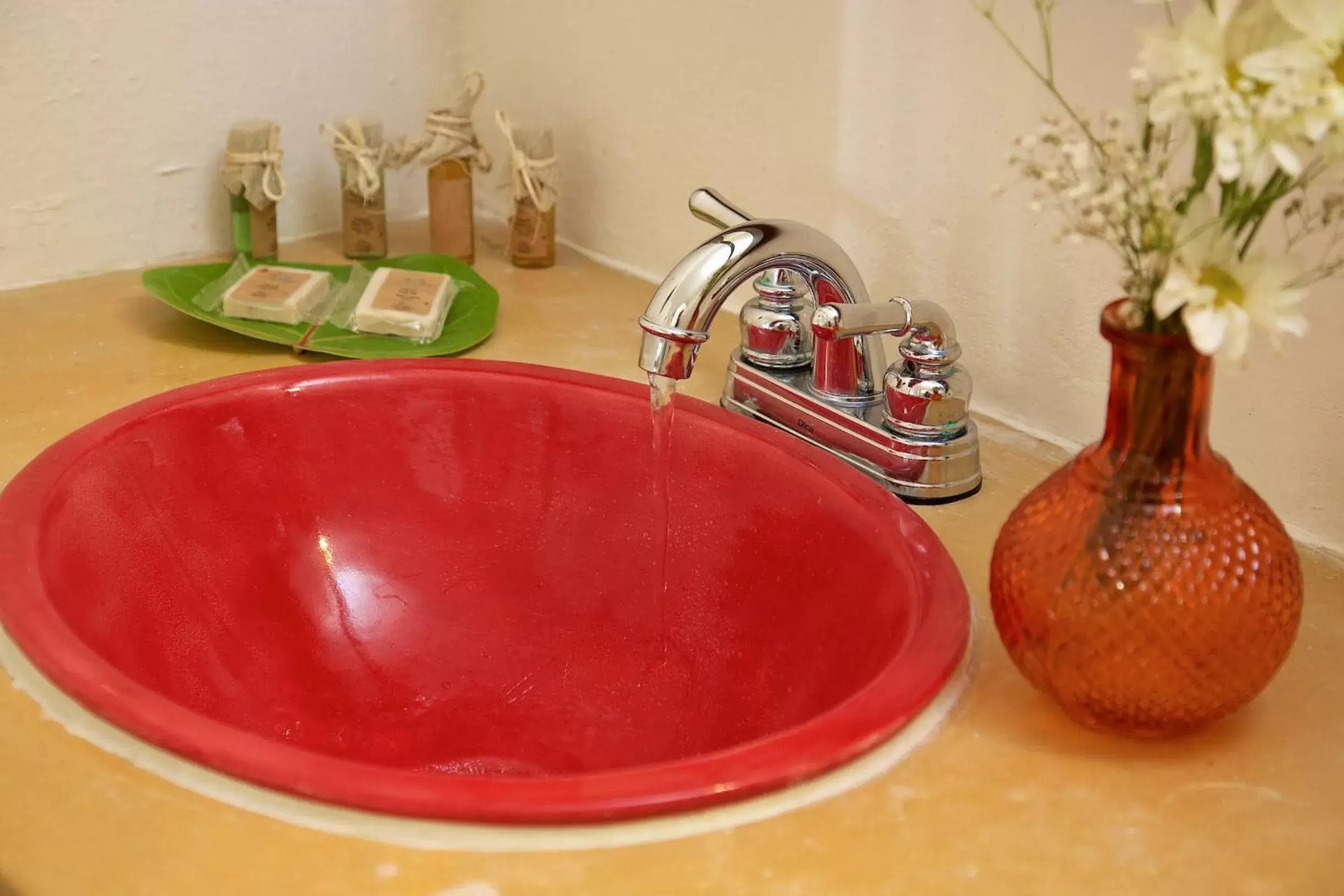 Decorative detail, Bathroom in Punta Piedra Beach Posada