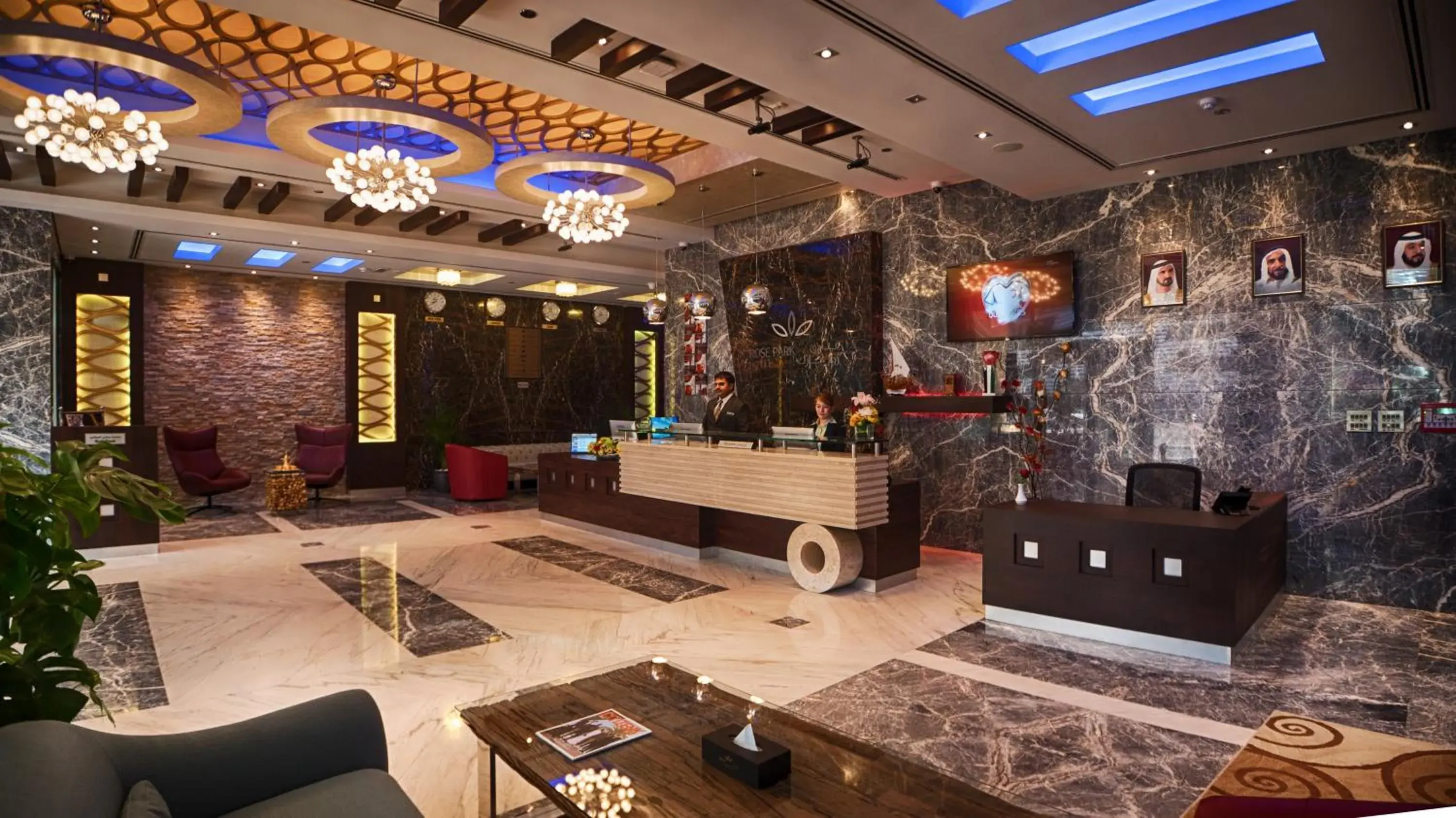 Lobby or reception in Rose Park Hotel - Al Barsha, Opposite Metro Station Lobby or reception in Rose Park Hotel - Al Barsha, Opposite Metro Station